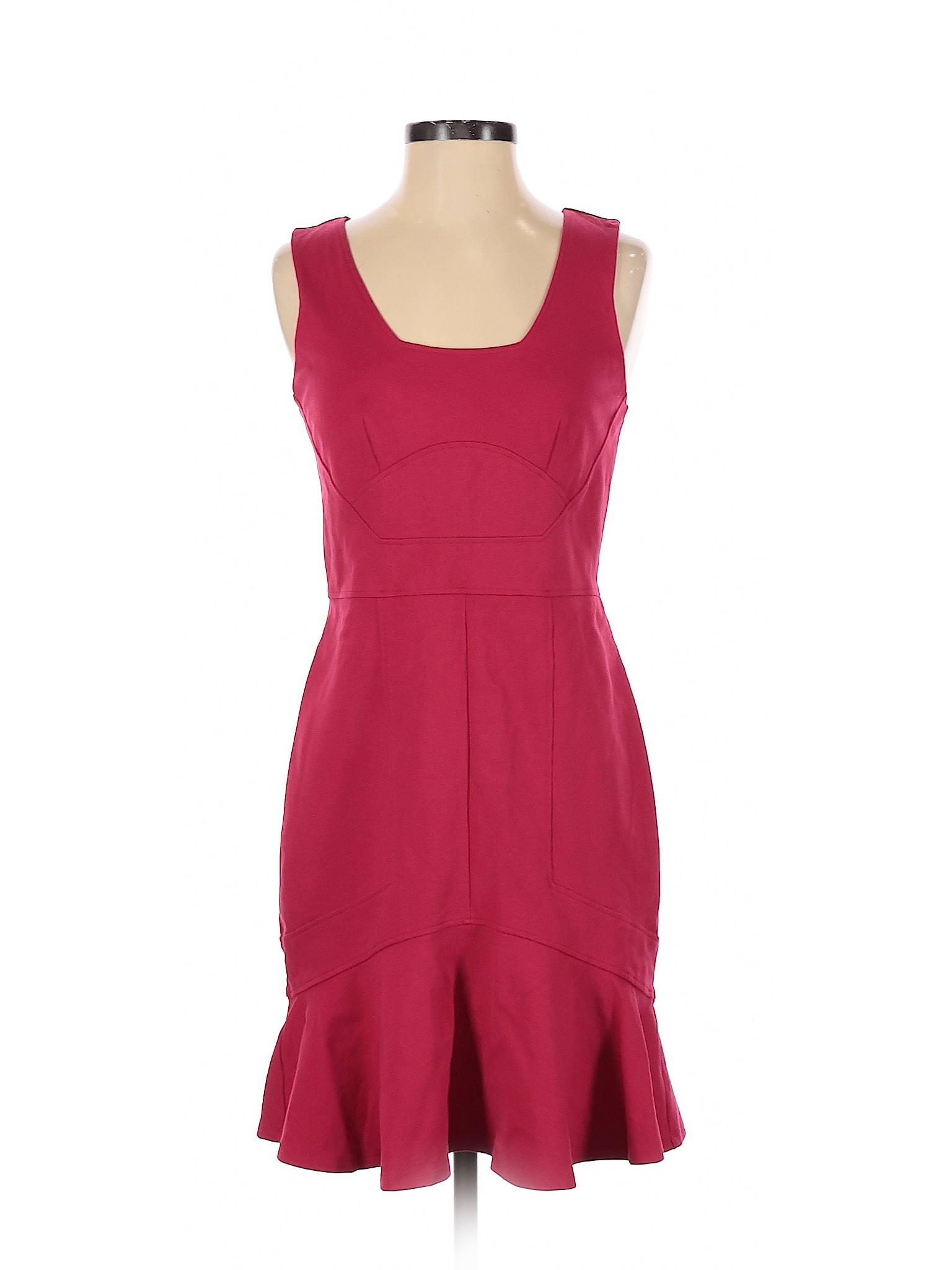 Ann Taylor Women Red Casual Dress 2 Petites | eBay
