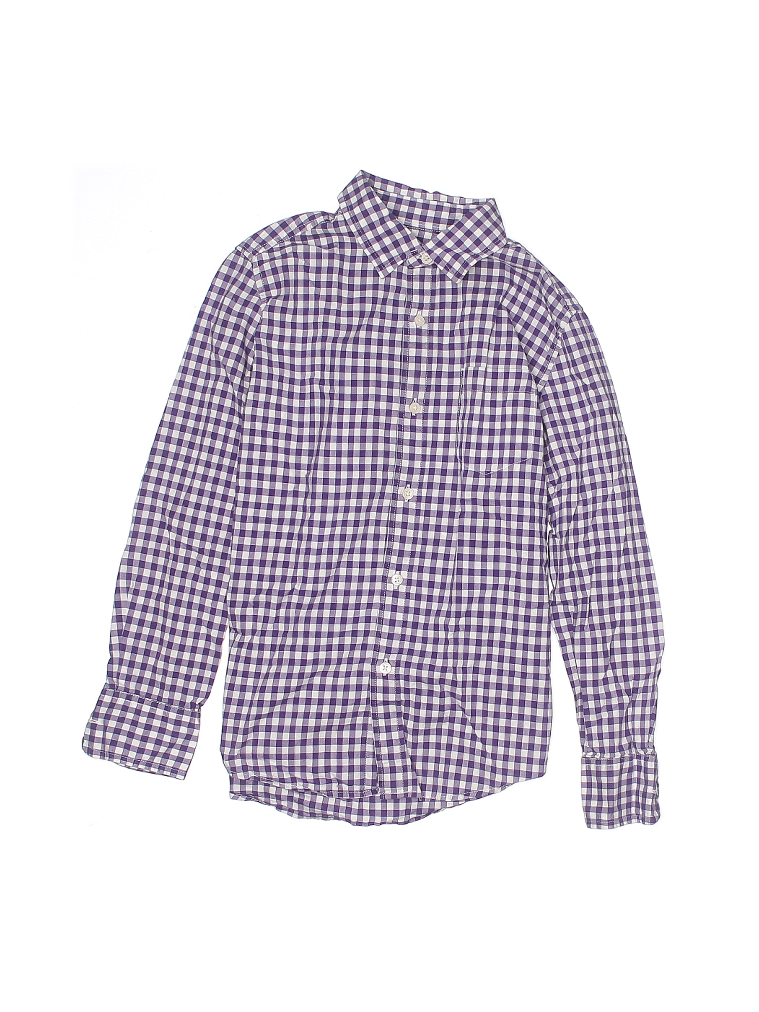 Crewcuts Boys Purple Long Sleeve Button-Down Shirt 10 | eBay