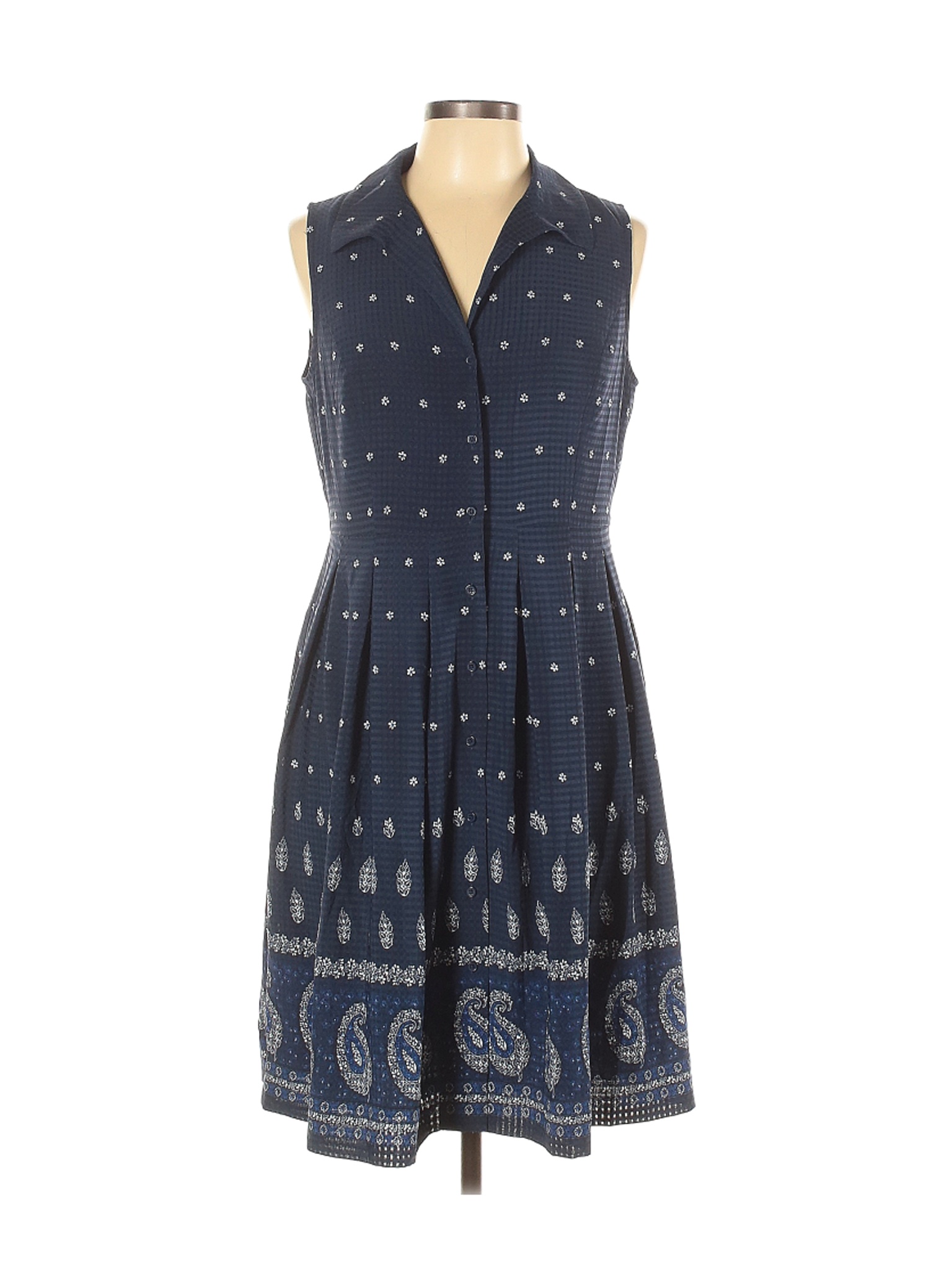 Talbots Outlet Women Blue Casual Dress 12 Petites | eBay