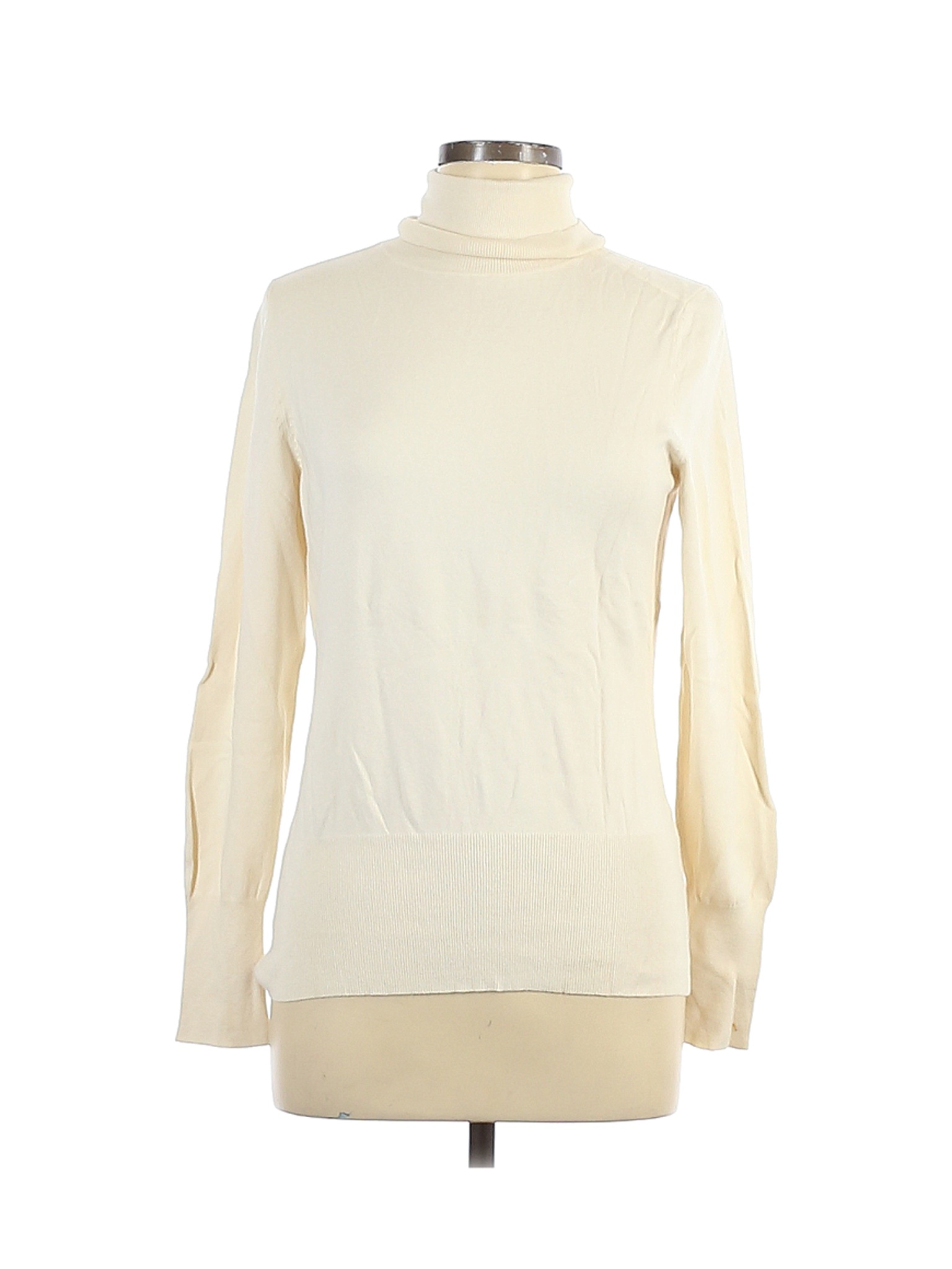 Banana Republic Women Ivory Turtleneck Sweater L | eBay
