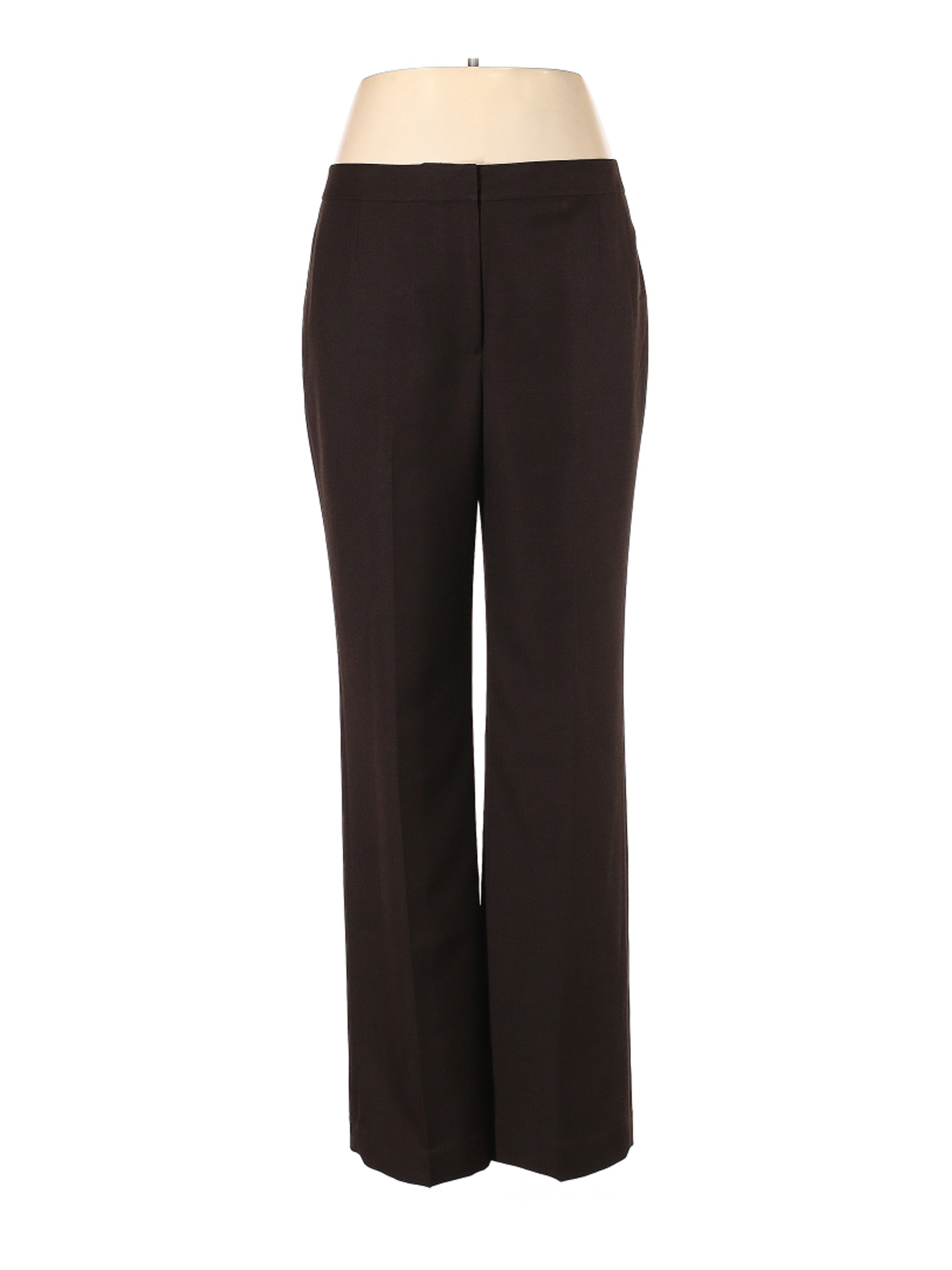Kasper Women Brown Dress Pants 12 | eBay