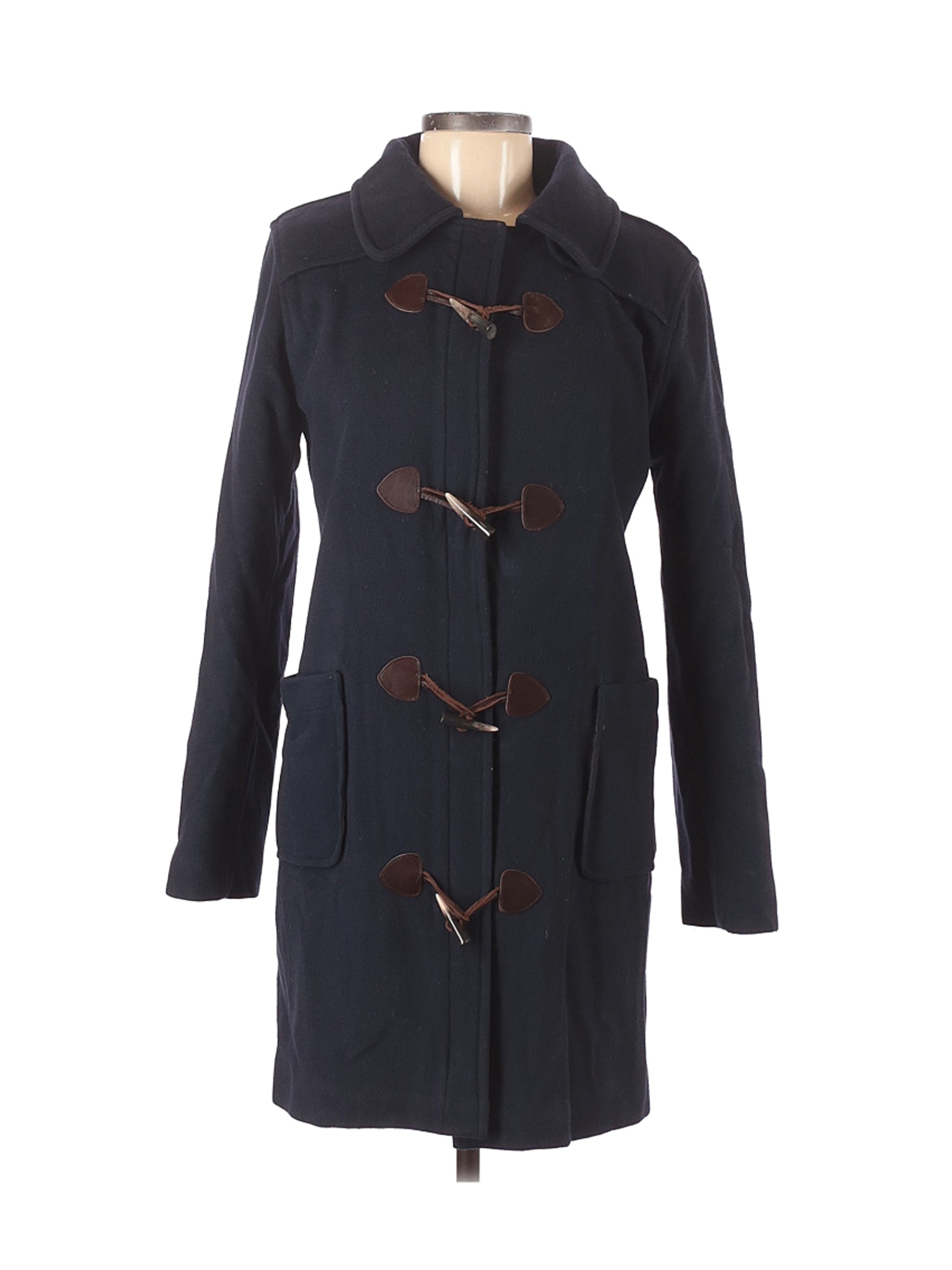 Tommy Hilfiger Women Black Wool Coat M | eBay