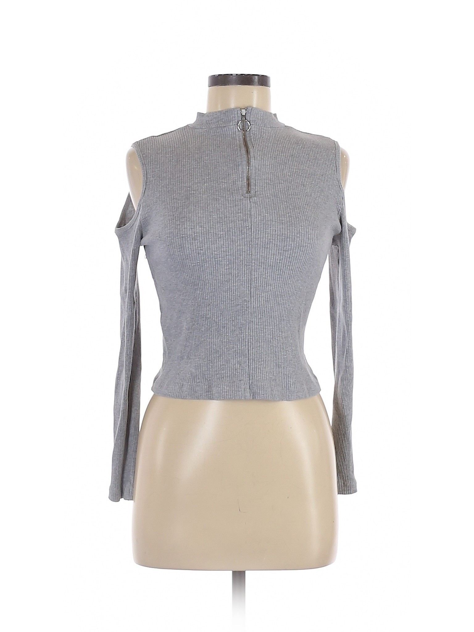 Divided by H&M Women Gray Long Sleeve Top M | eBay