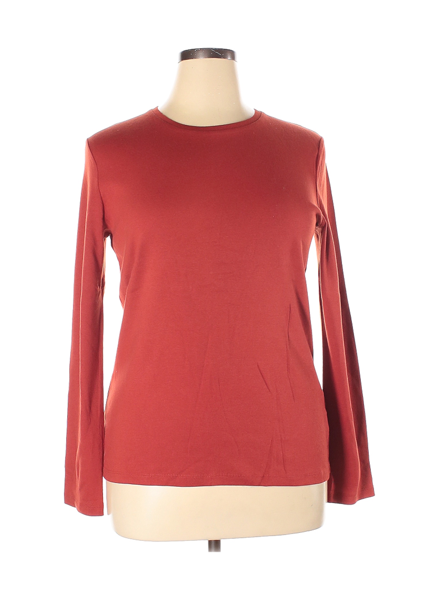 Jones New York Signature Women Orange Long Sleeve T-Shirt XL | eBay
