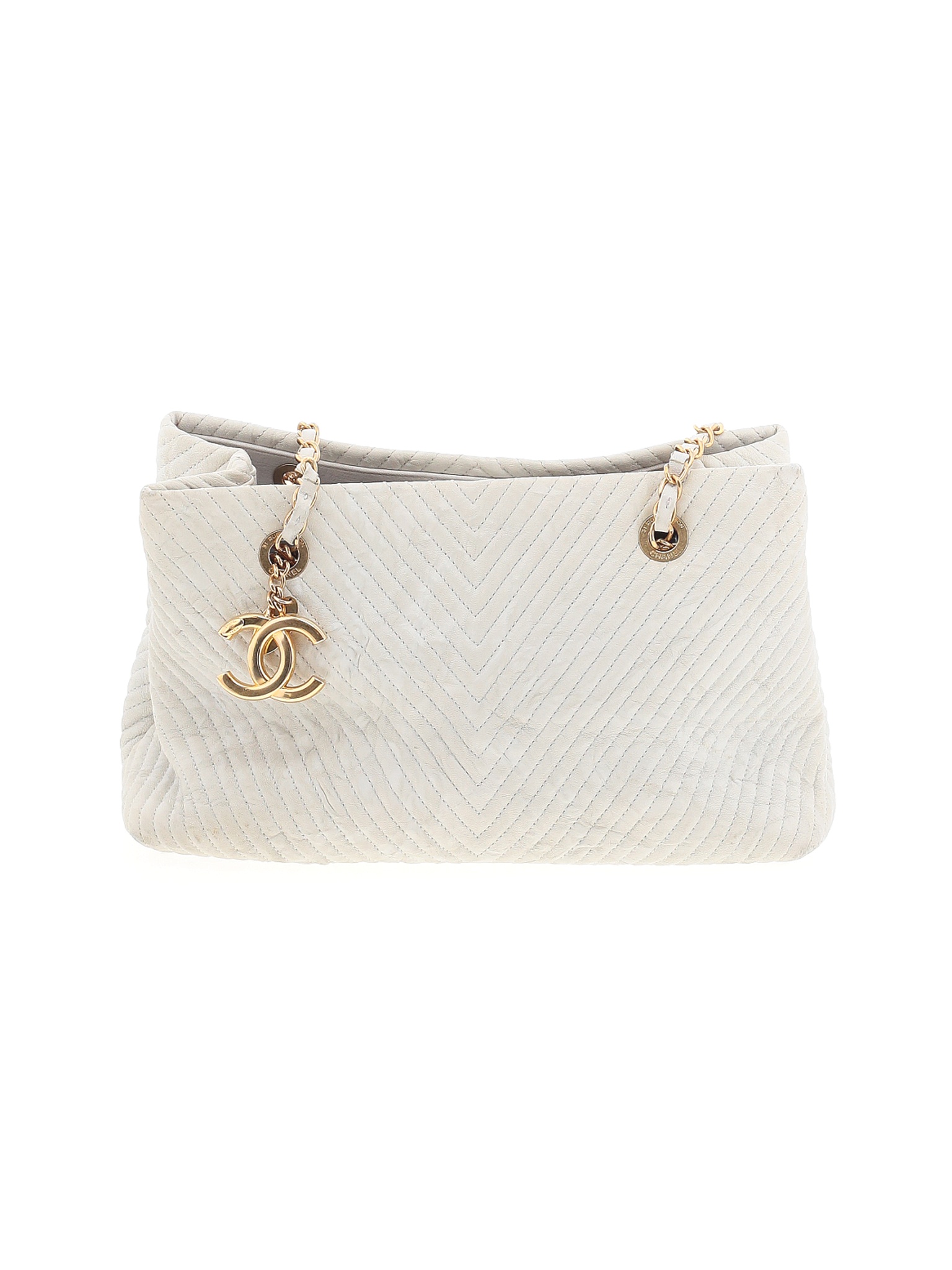 Chanel Women Ivory Leather Shoulder Bag One Size | eBay
