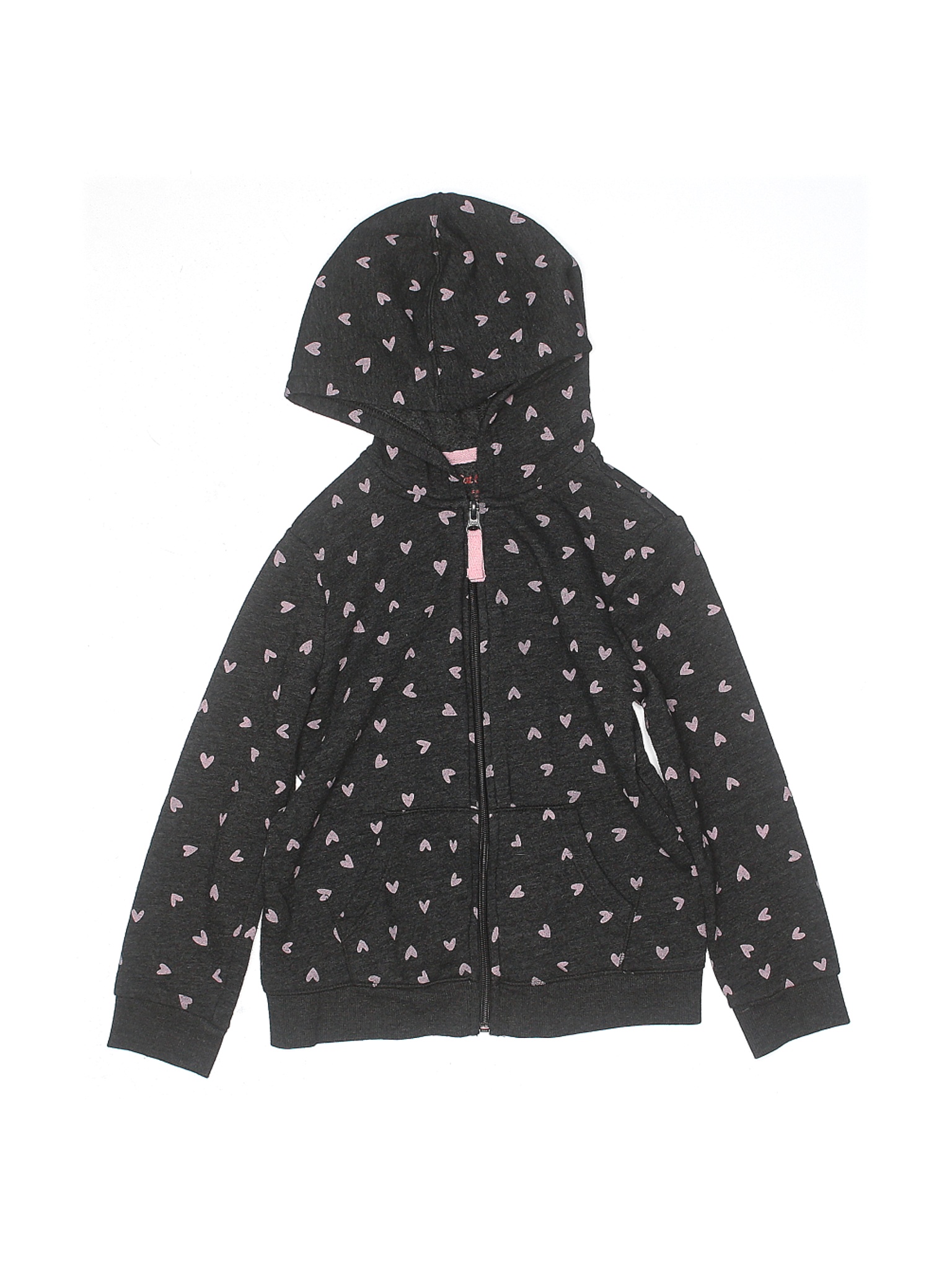 Cat & Jack Girls Black Zip Up Hoodie 6 eBay
