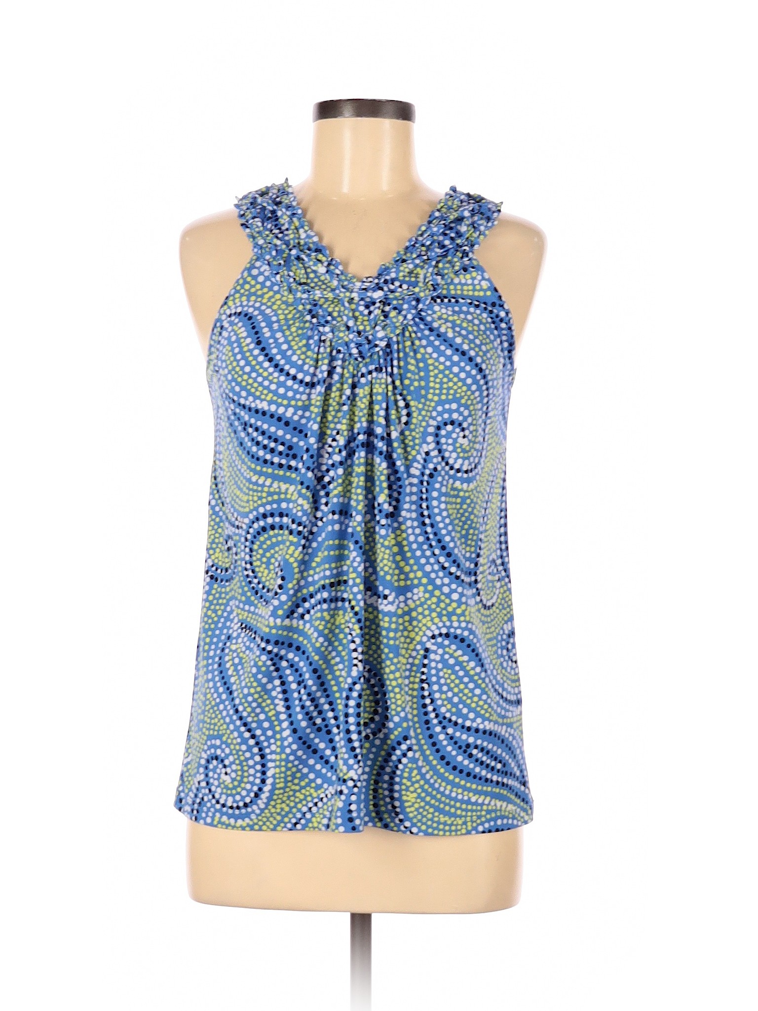 Rafaella Women Blue Sleeveless Blouse M | eBay