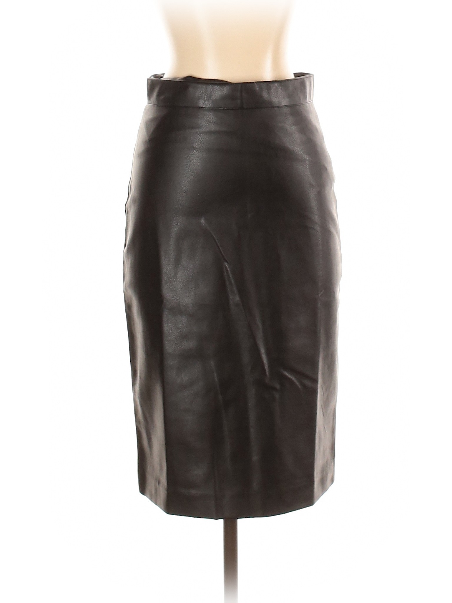 LUXE by Stylekeepers Solid Black Faux Leather Skirt Size M - 19% off ...