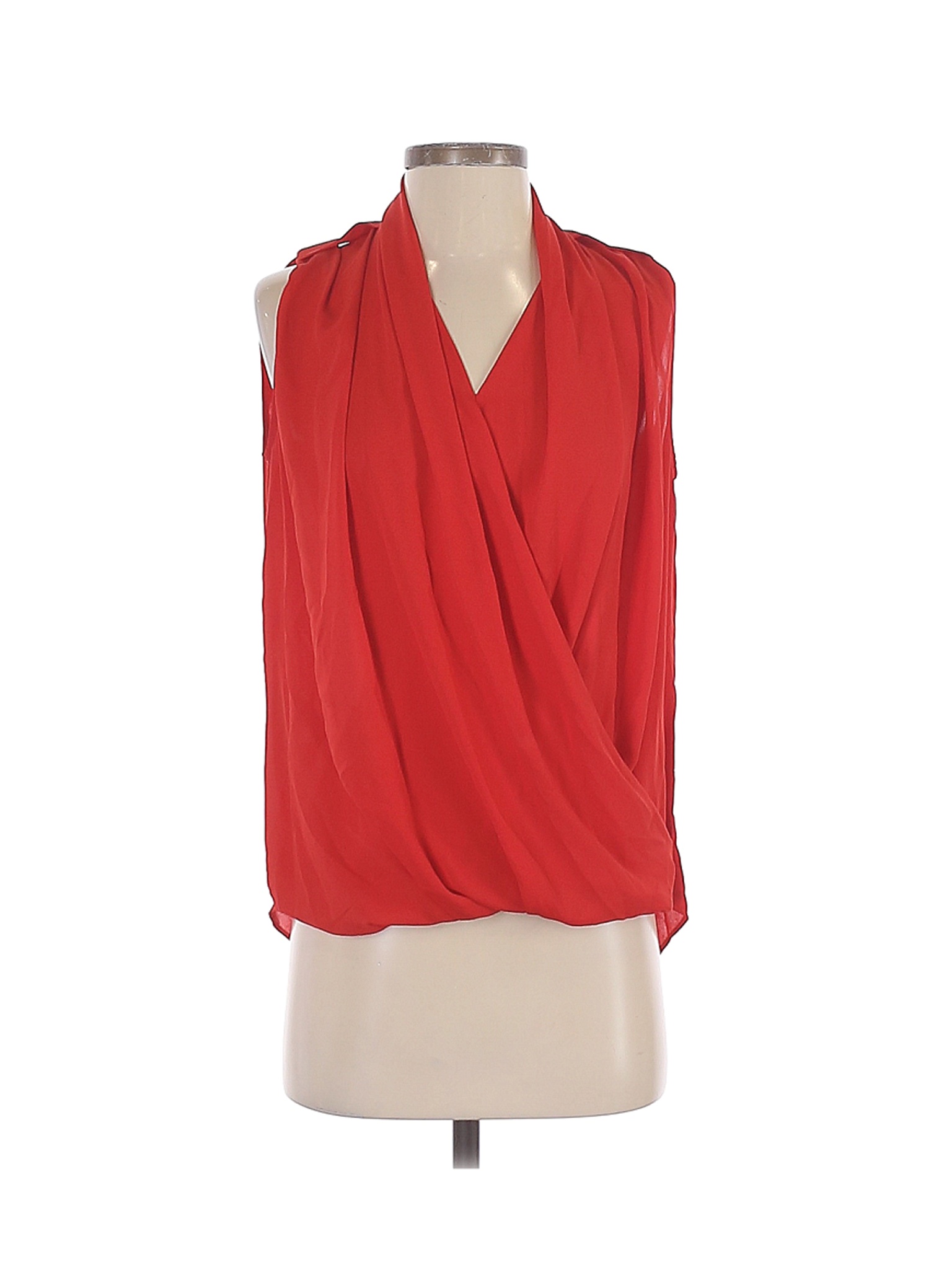 MNG Women Red Sleeveless Blouse S | eBay