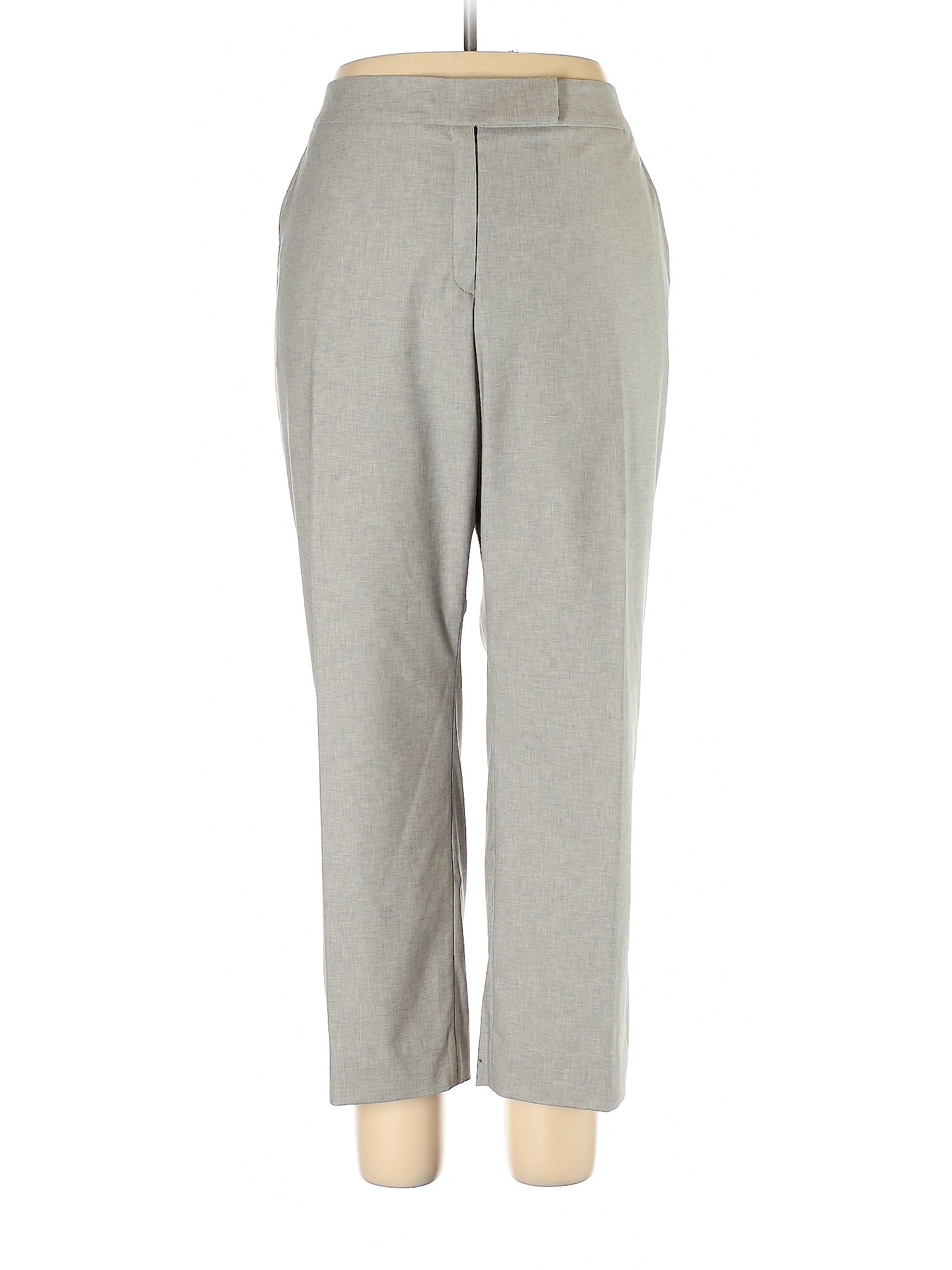 Faconnable Women Gray Wool Pants 14 | eBay