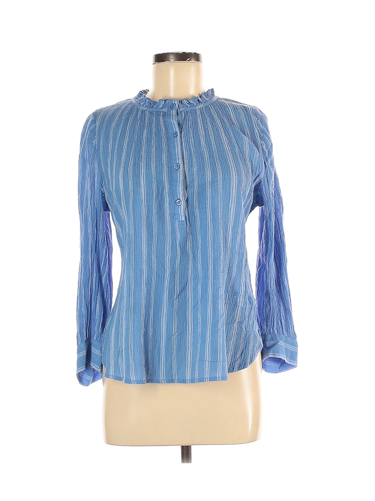 Gap Women Blue Long Sleeve Blouse M | eBay
