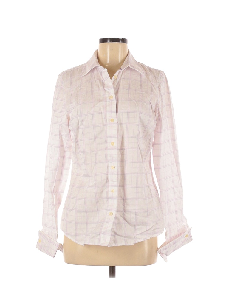 Tommy Hilfiger 100% Cotton White Long Sleeve Button-Down Shirt Size M ...