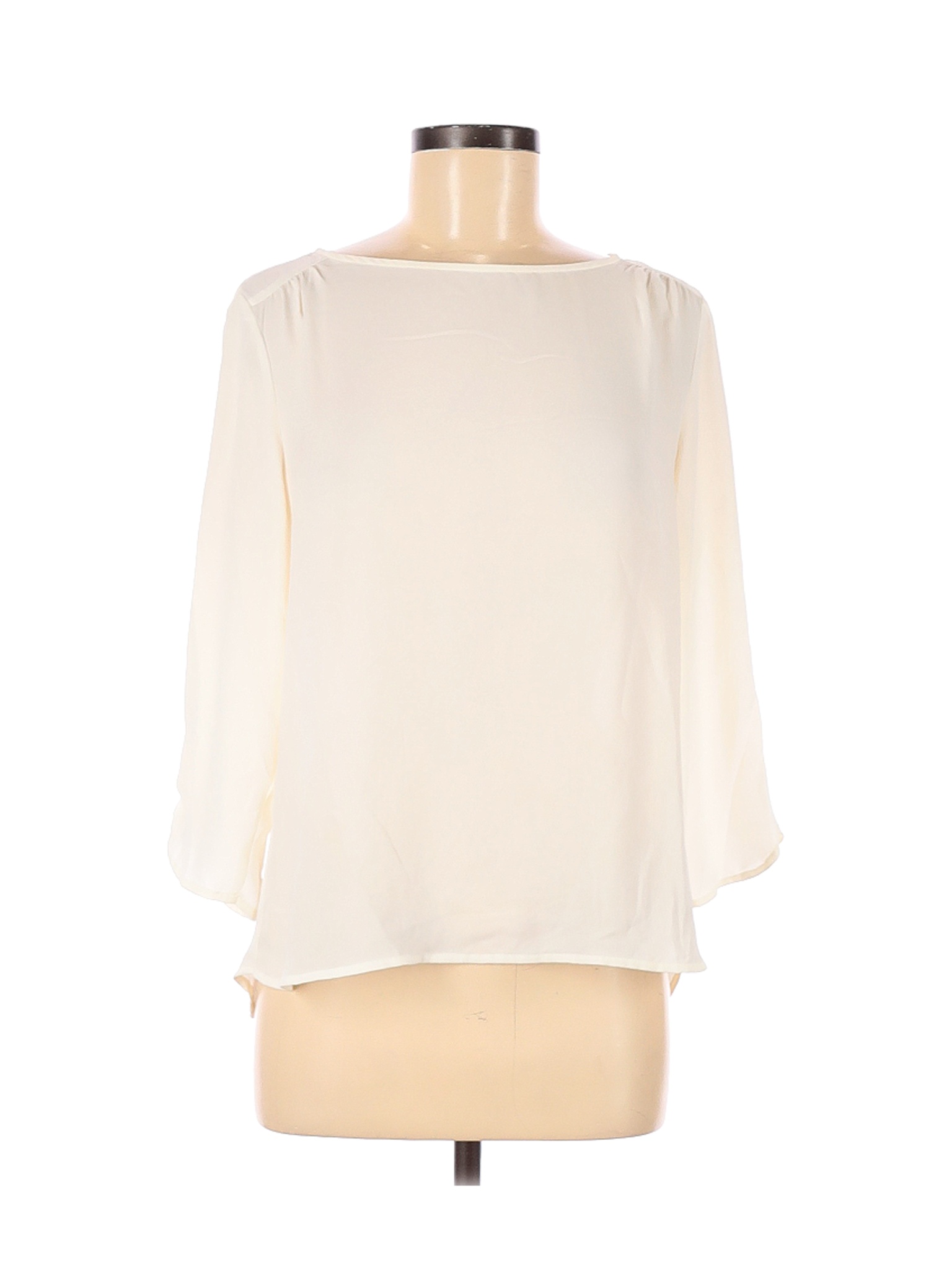 The Limited Women Ivory 3/4 Sleeve Blouse M | eBay