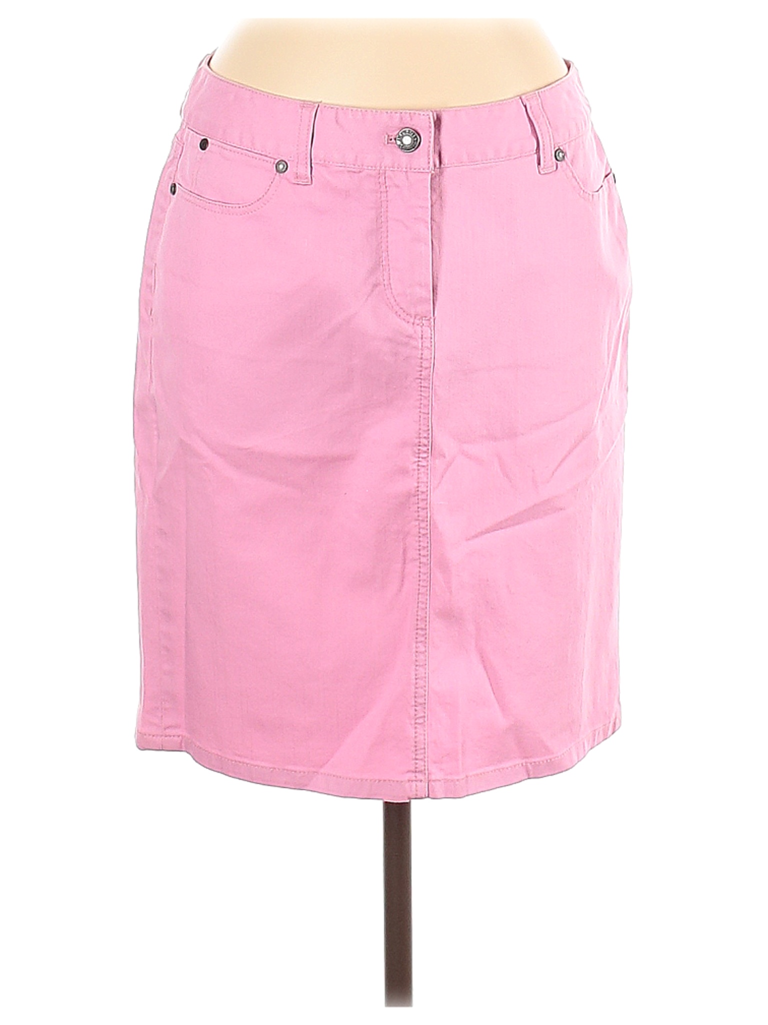 NWT Talbots Women Pink Denim Skirt 6 | eBay