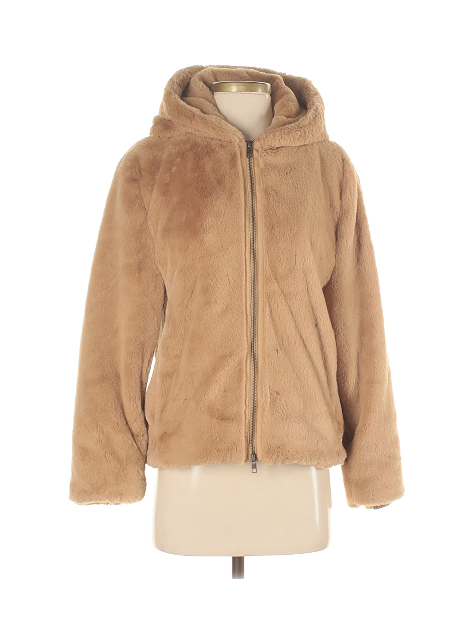 Vince. Women Brown Faux Fur Jacket XS | eBay