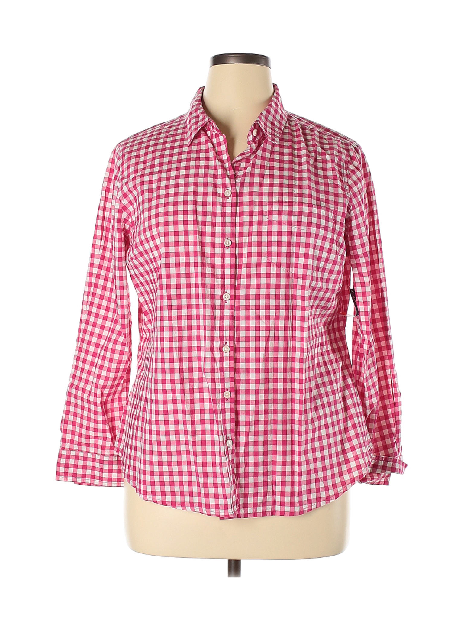 pinkish red button up shirt old navy