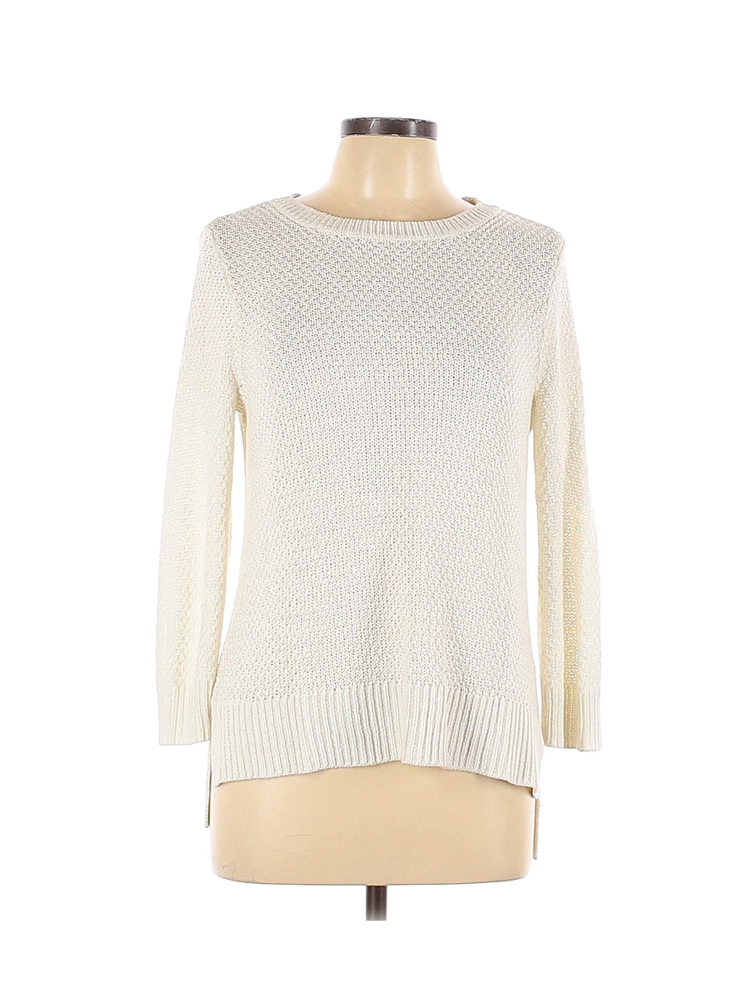 Lauren by Ralph Lauren Women White Pullover Sweater L | eBay
