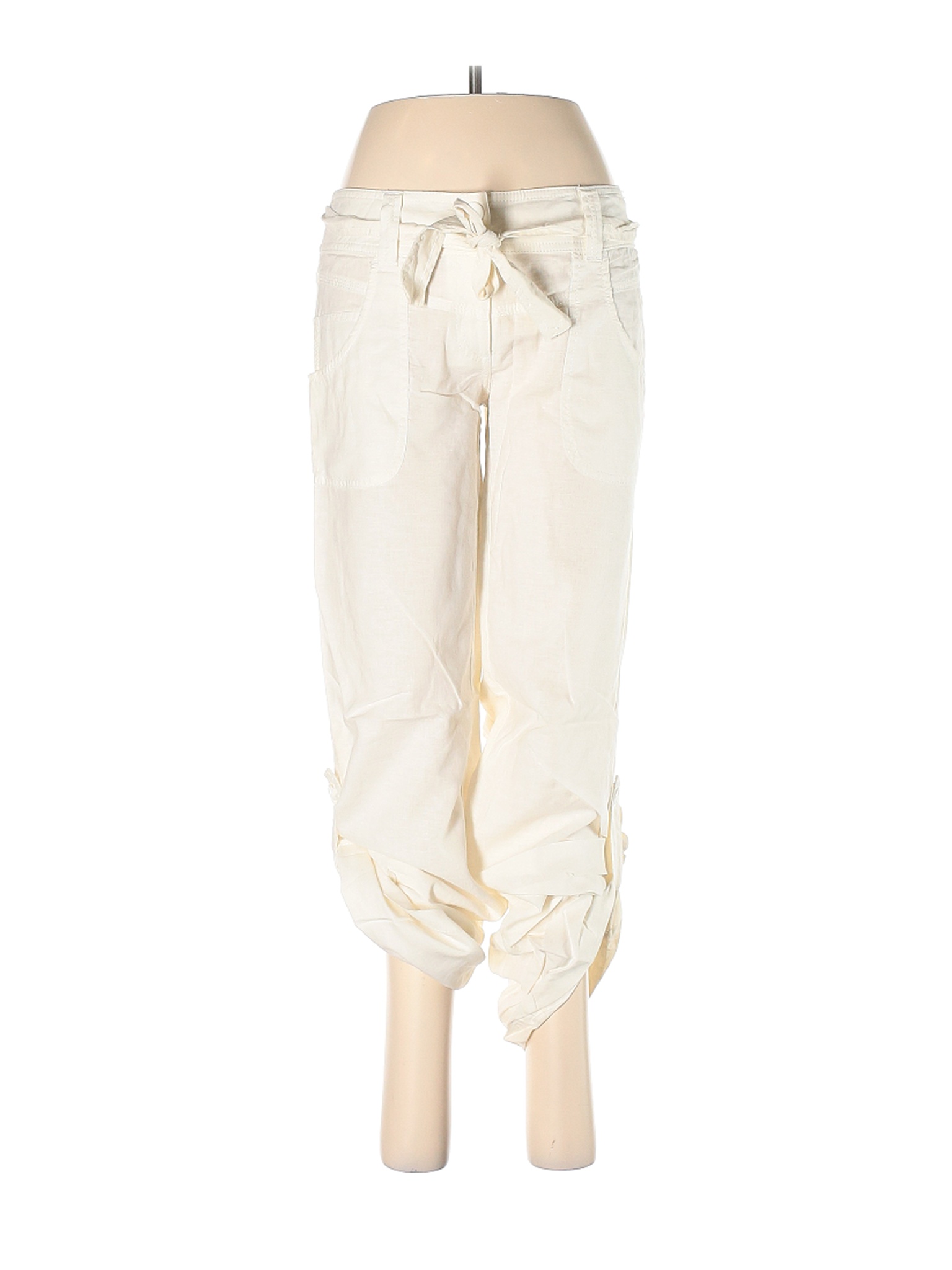 ivory linen pants