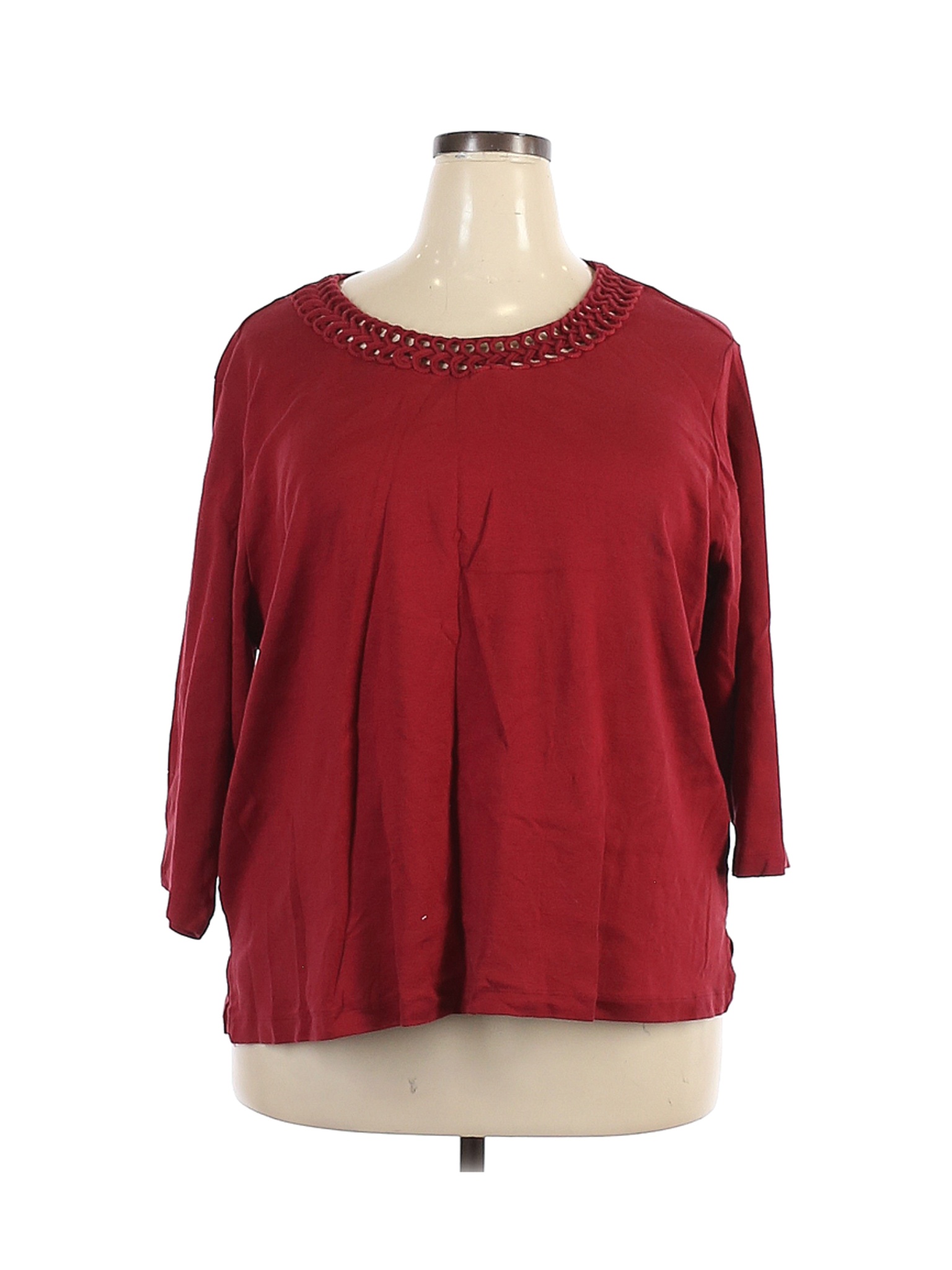 Rebecca Malone Women Red Long Sleeve Top 3X Plus | eBay