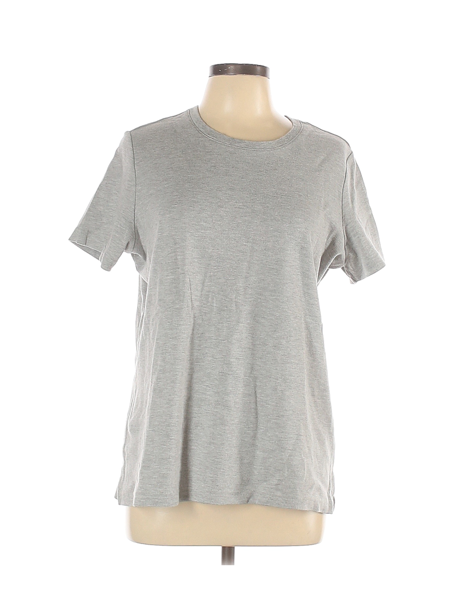 Blair Women Gray Short Sleeve T-Shirt L | eBay