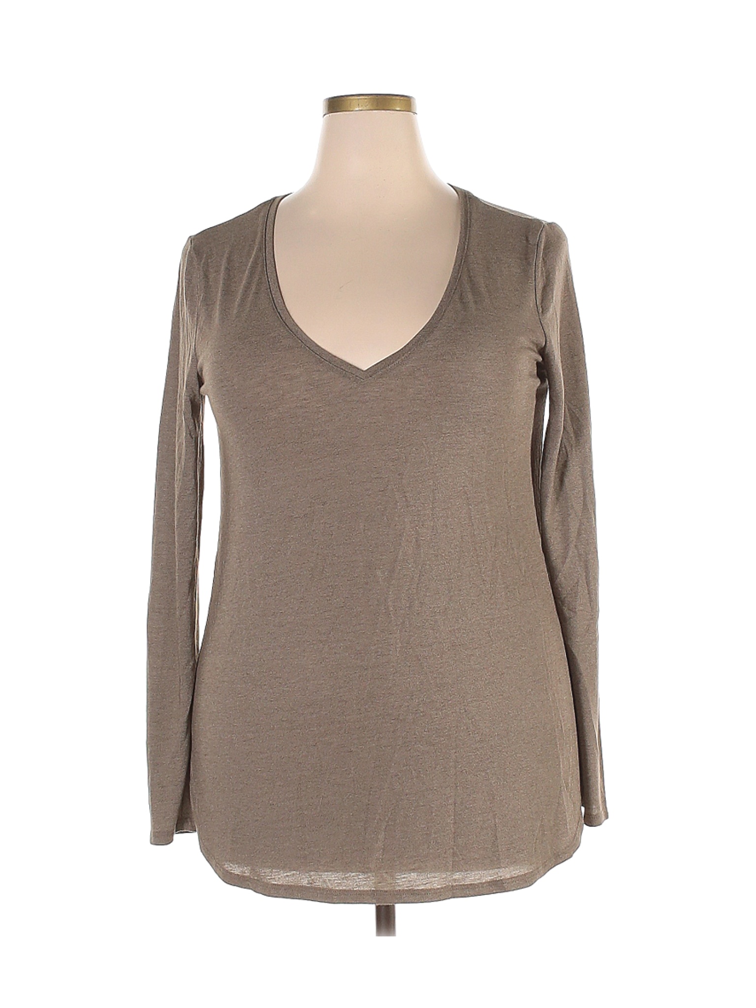 Mossimo Women Brown Long Sleeve Top XXL | eBay