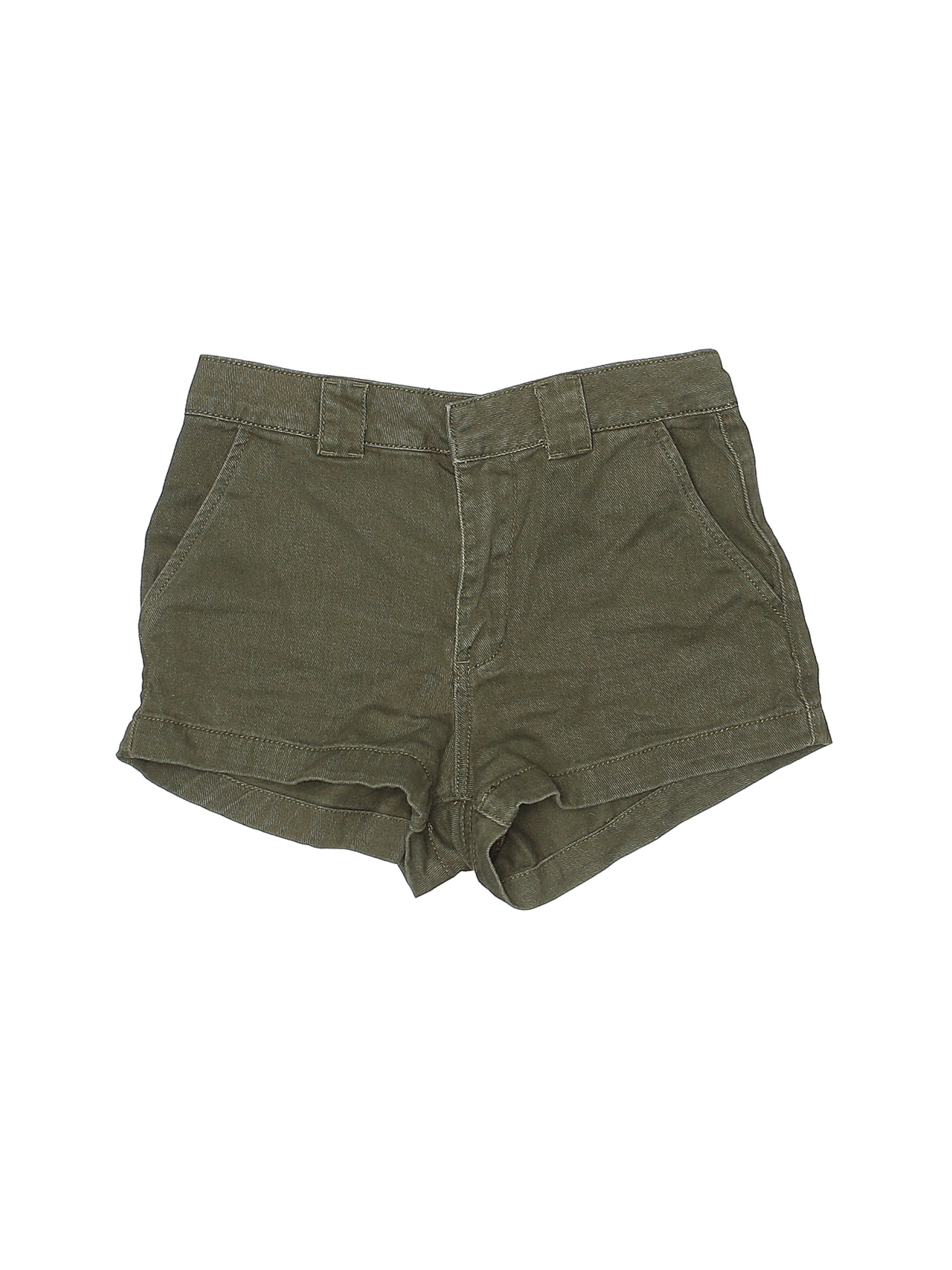 Forever 21 Women Green Khaki Shorts 25W | eBay
