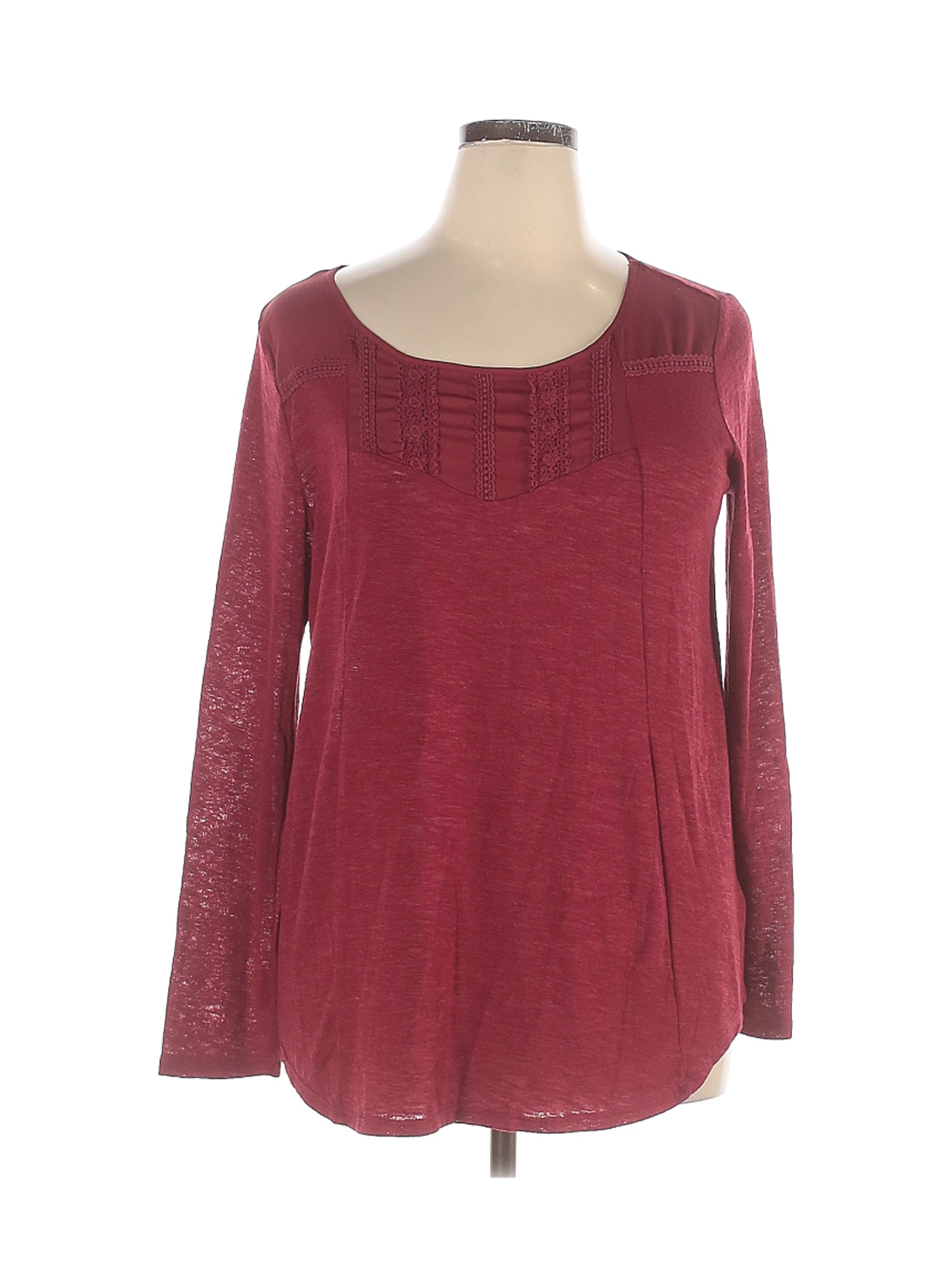 Kohl's Women Red Long Sleeve Top XL | eBay
