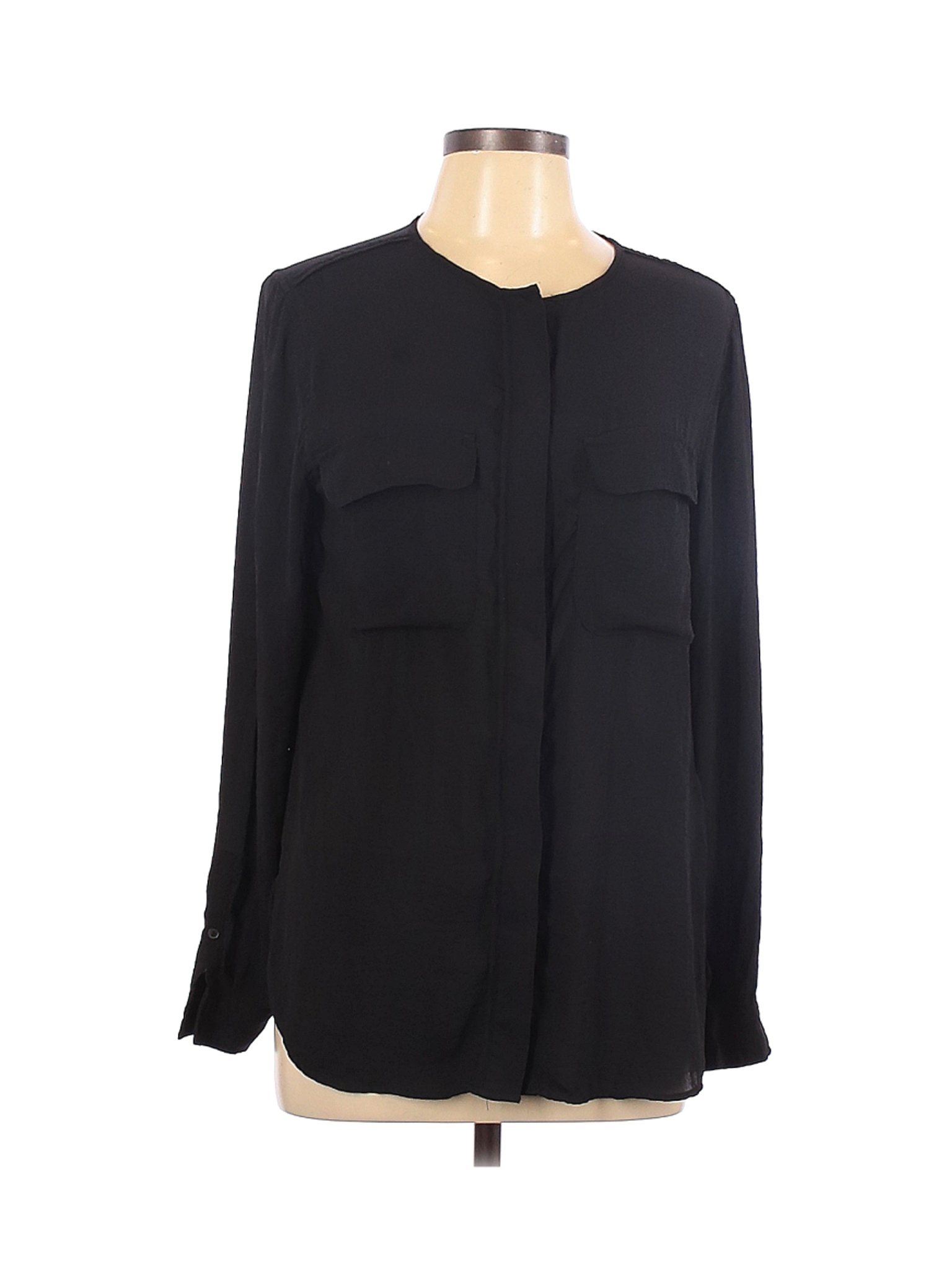 H&M Women Black Long Sleeve Top 10 | eBay