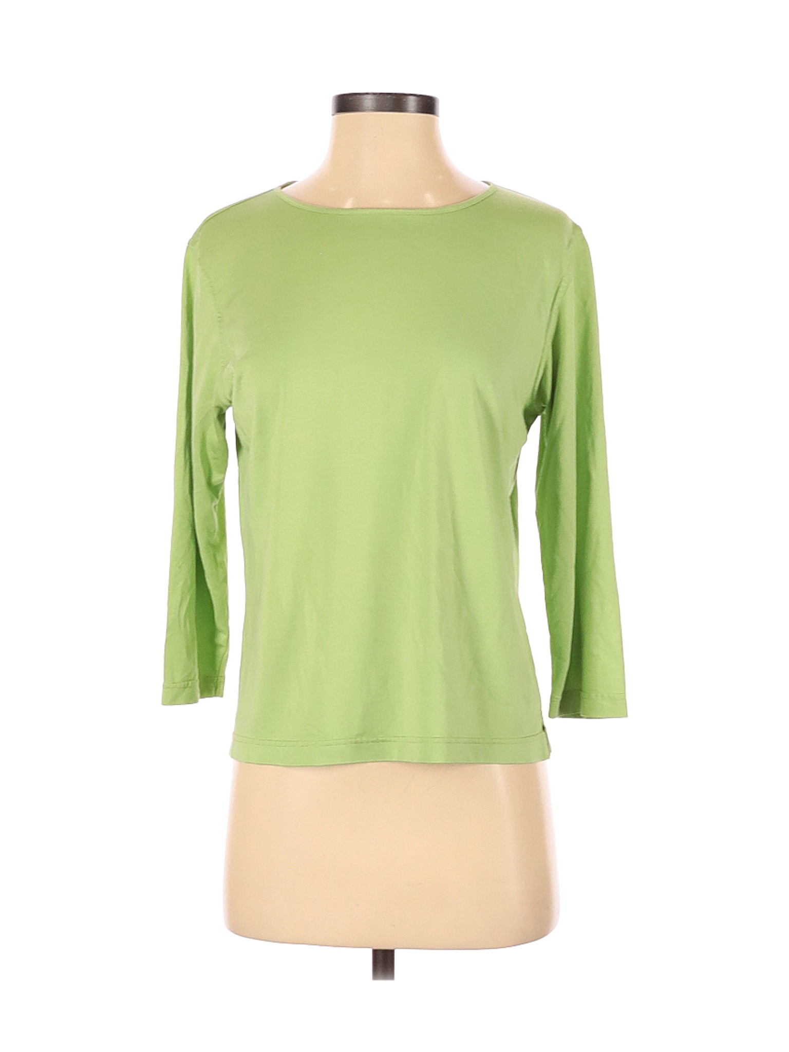 Coldwater Creek Women Green 3/4 Sleeve Silk Top S | eBay