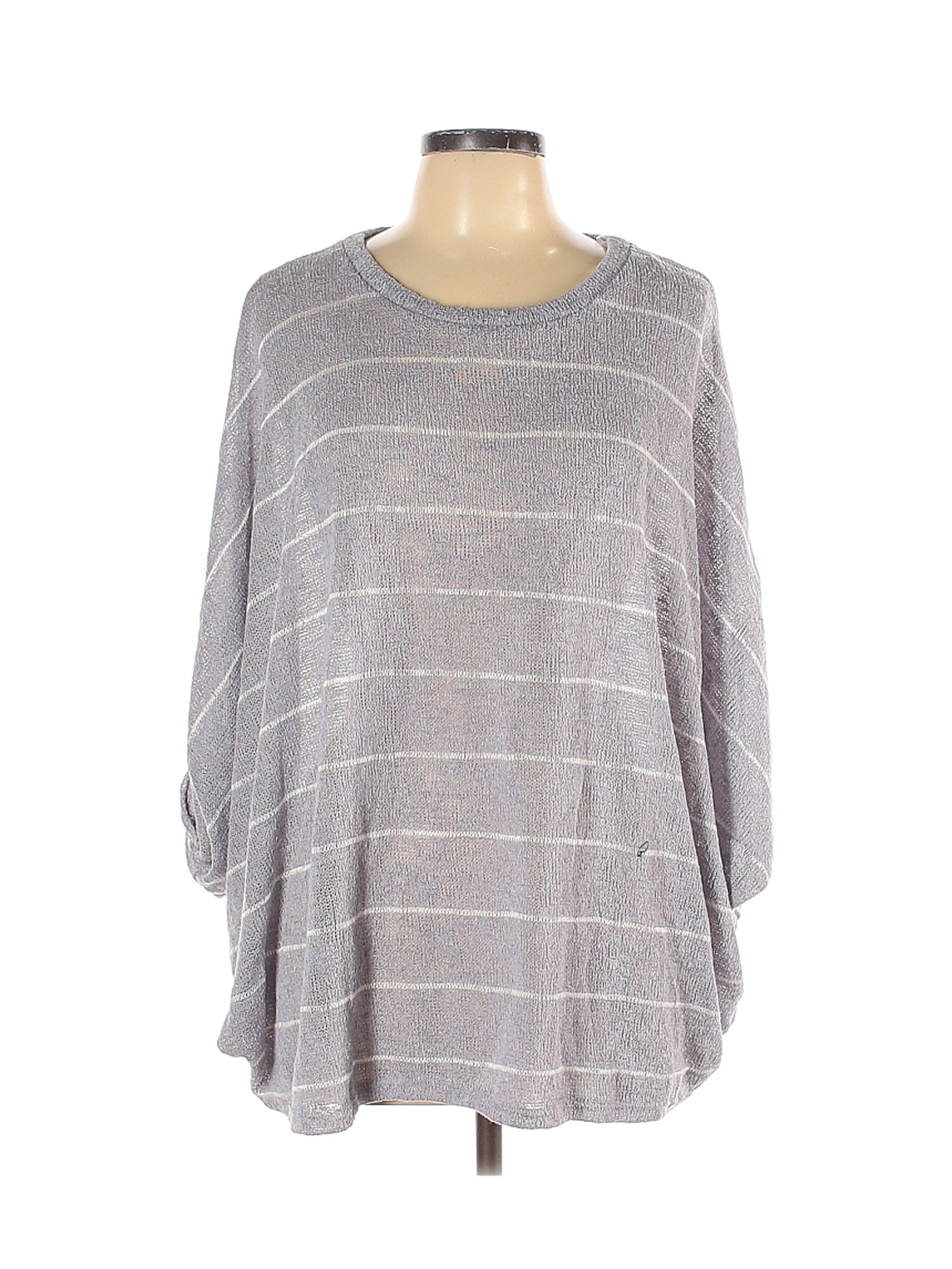 NWT Easel Women Gray Pullover Sweater L | eBay