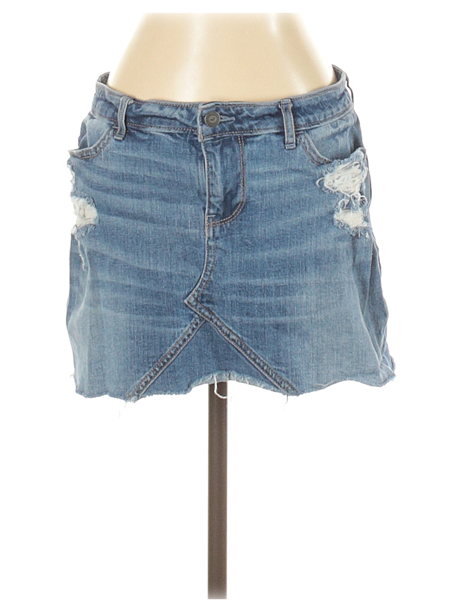 Hollister Women Blue Denim Skirt 5 | eBay