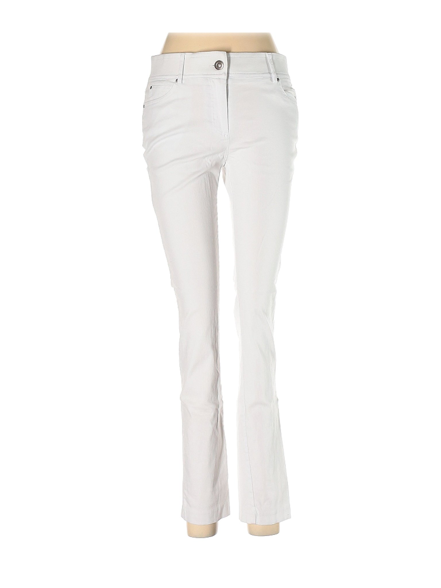 89th & Madison Women White Casual Pants 8 | eBay