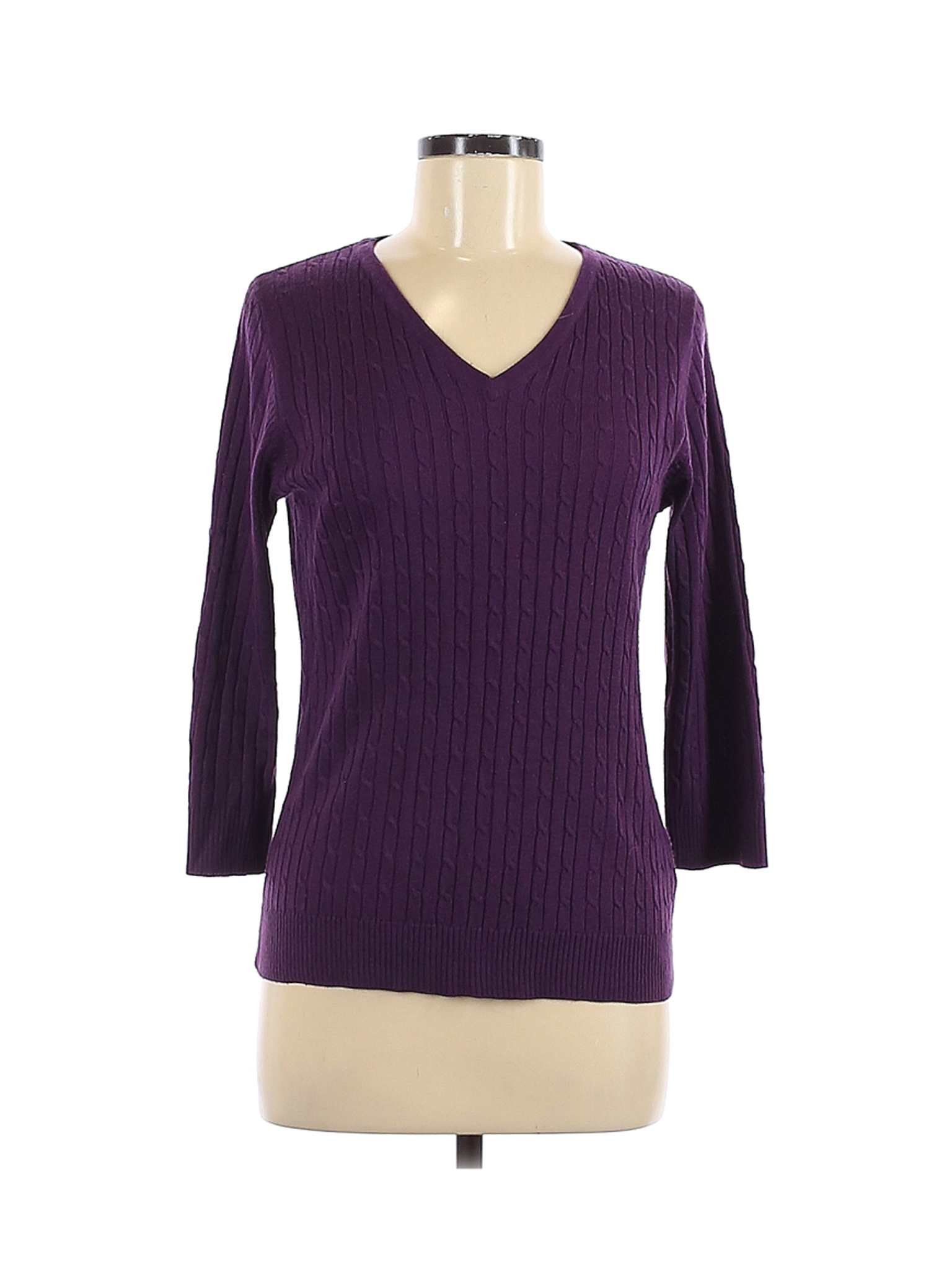 Croft & Barrow Women Purple Pullover Sweater M | eBay