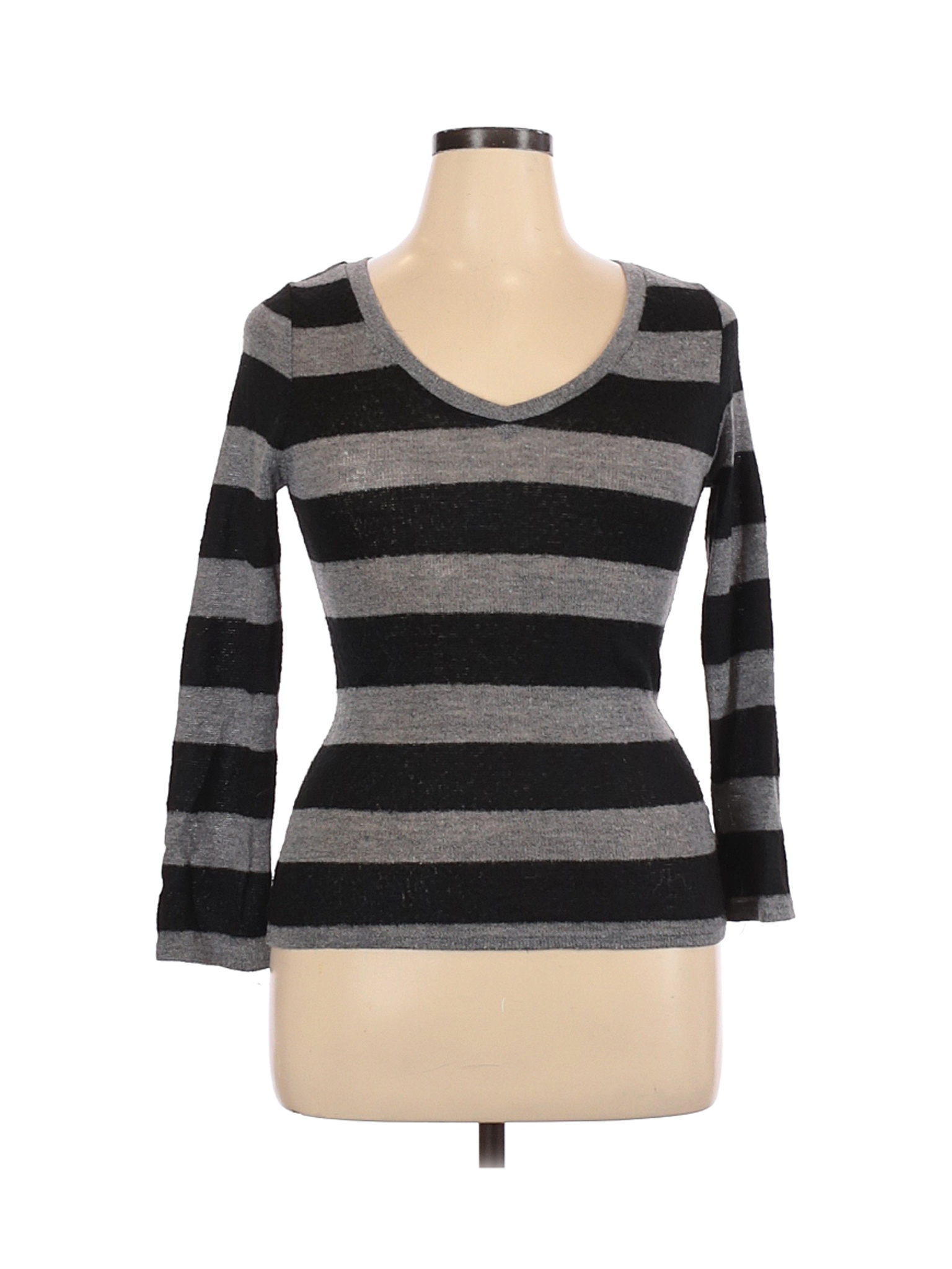 Zenana Outfitters Women Gray Pullover Sweater L | eBay