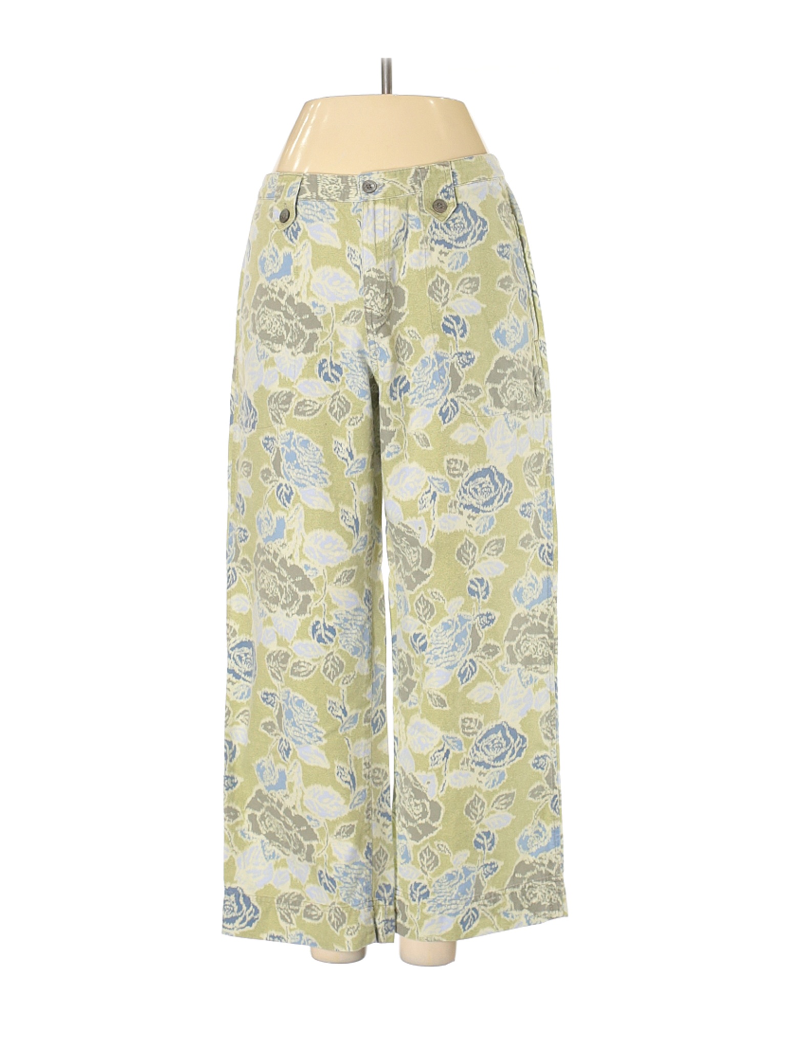 So Blue Sigrid Olsen Women Green Casual Pants 4 | eBay