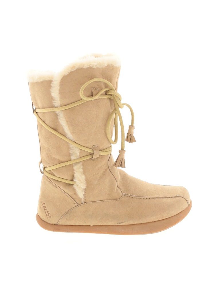 Earth Solid Tan Boots Size 8 1/2 73 off thredUP