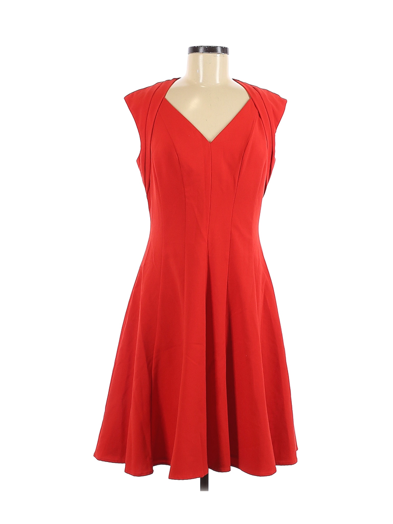 calvin klein red wrap dress