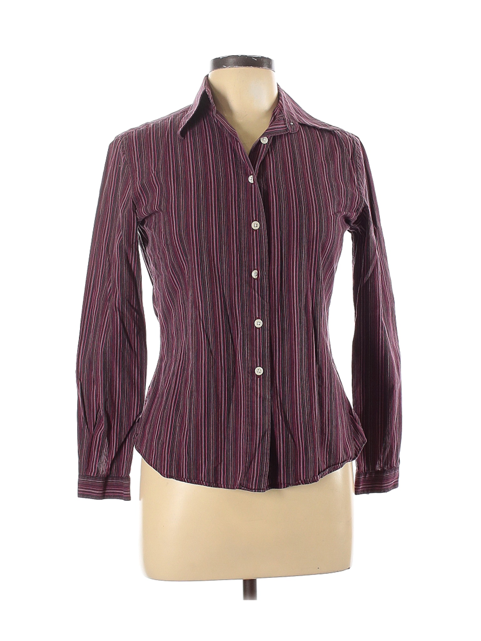 Assorted Brands Women Purple Long Sleeve Button-Down Shirt 6 | eBay