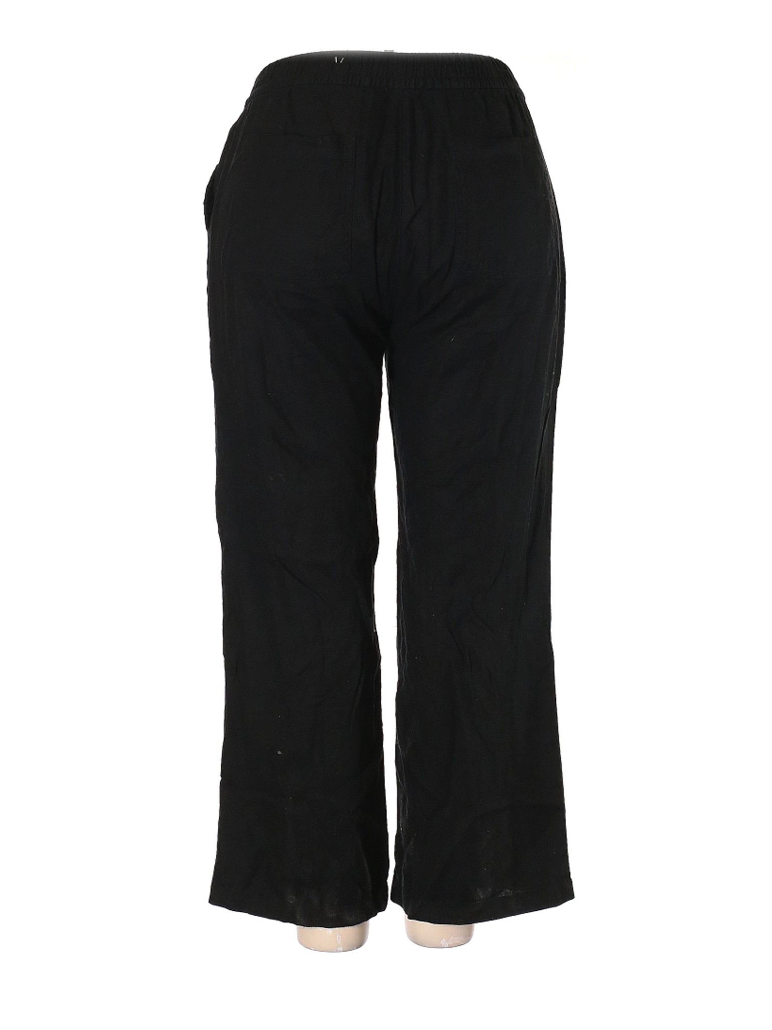 Old Navy Women Black Linen Pants XL | eBay
