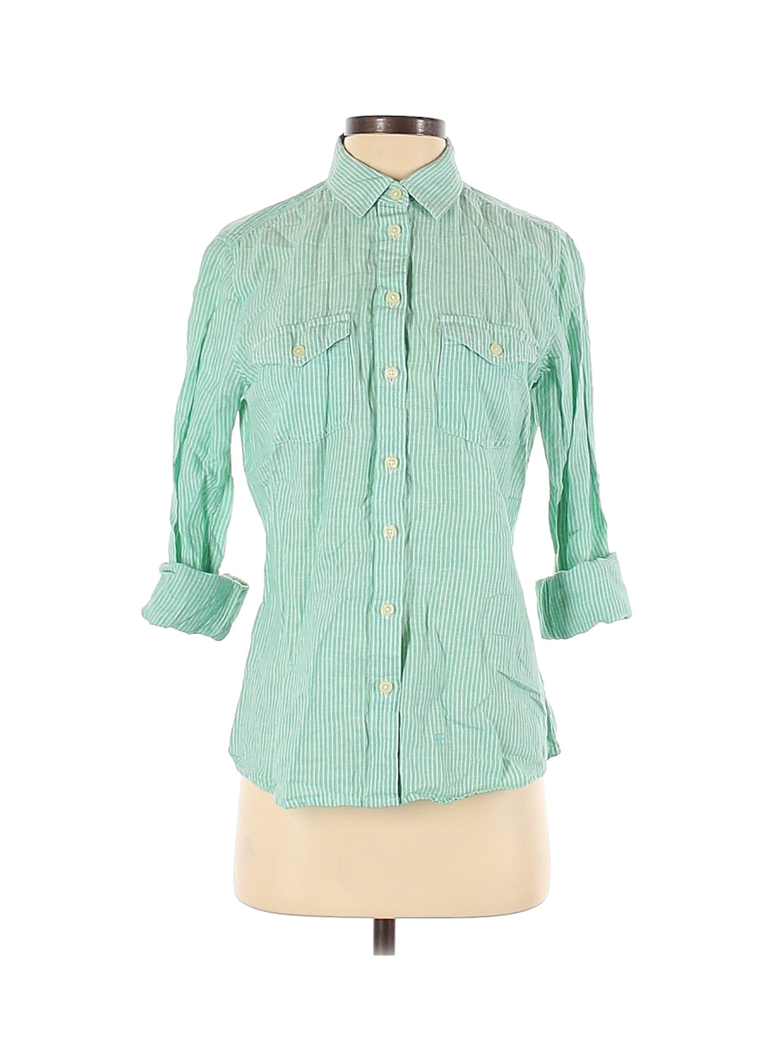 banana republic green shirt dress