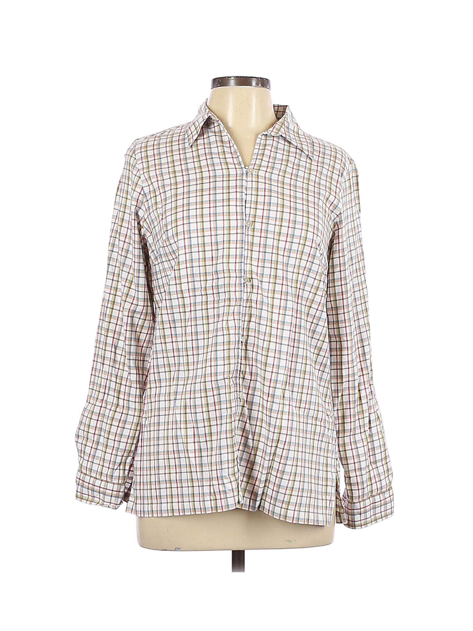 Crazy Horse Women Green Long Sleeve Button-Down Shirt M | eBay