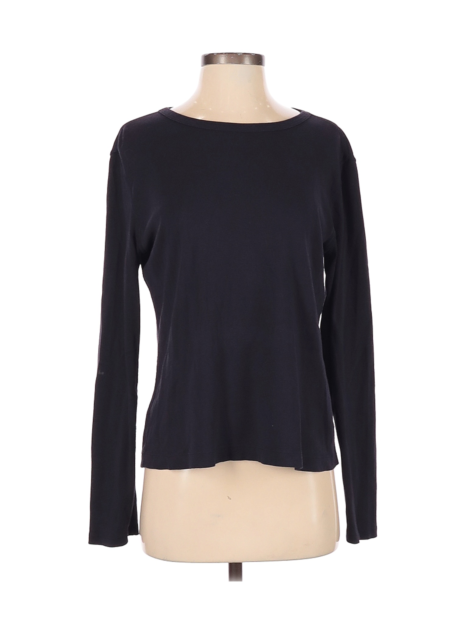 Lands' End Women Black Long Sleeve T-Shirt S | eBay