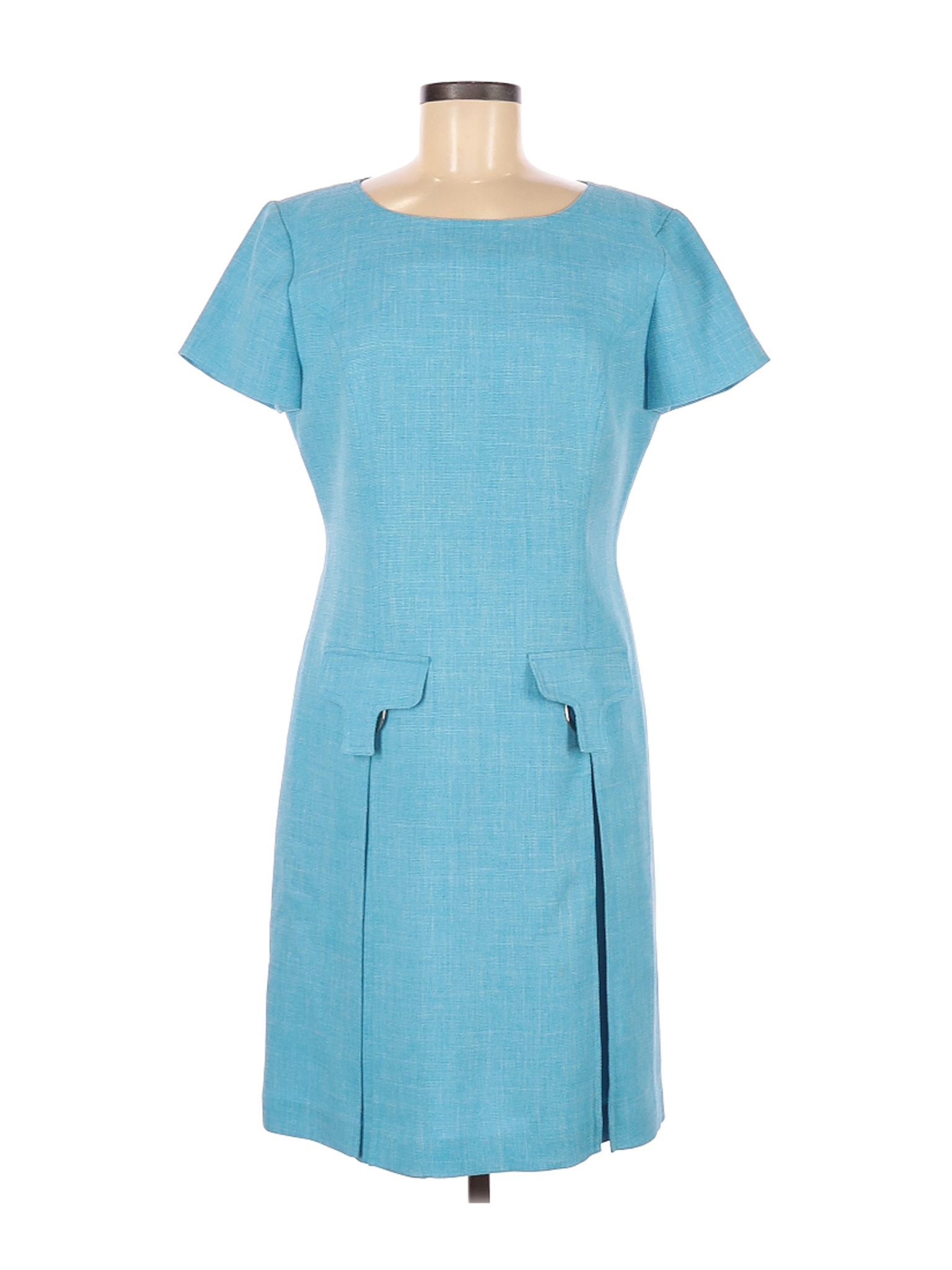Talbots Women Blue Casual Dress 12 Petites | eBay