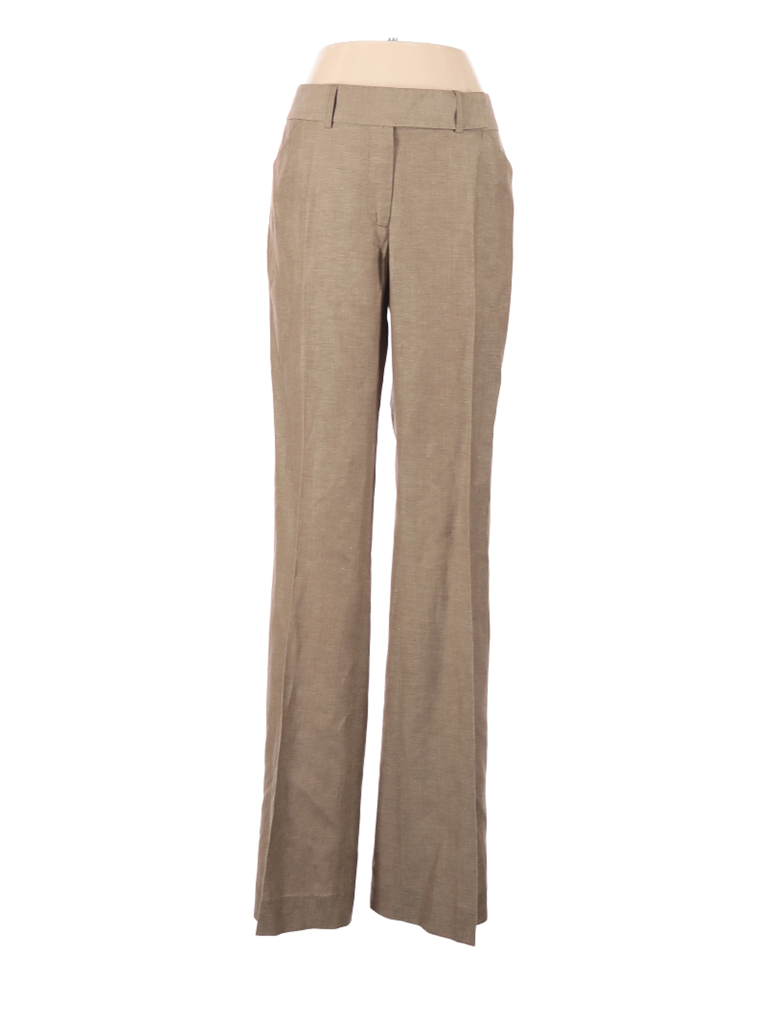 Antonio Melani Women Brown Linen Pants 8 | eBay