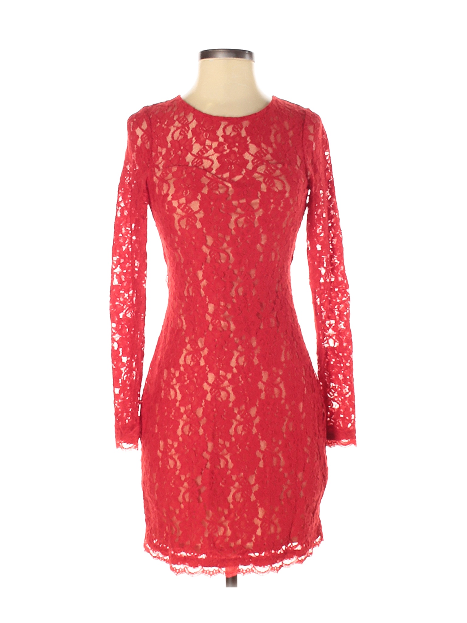 Express Women Red Cocktail Dress XS | eBay