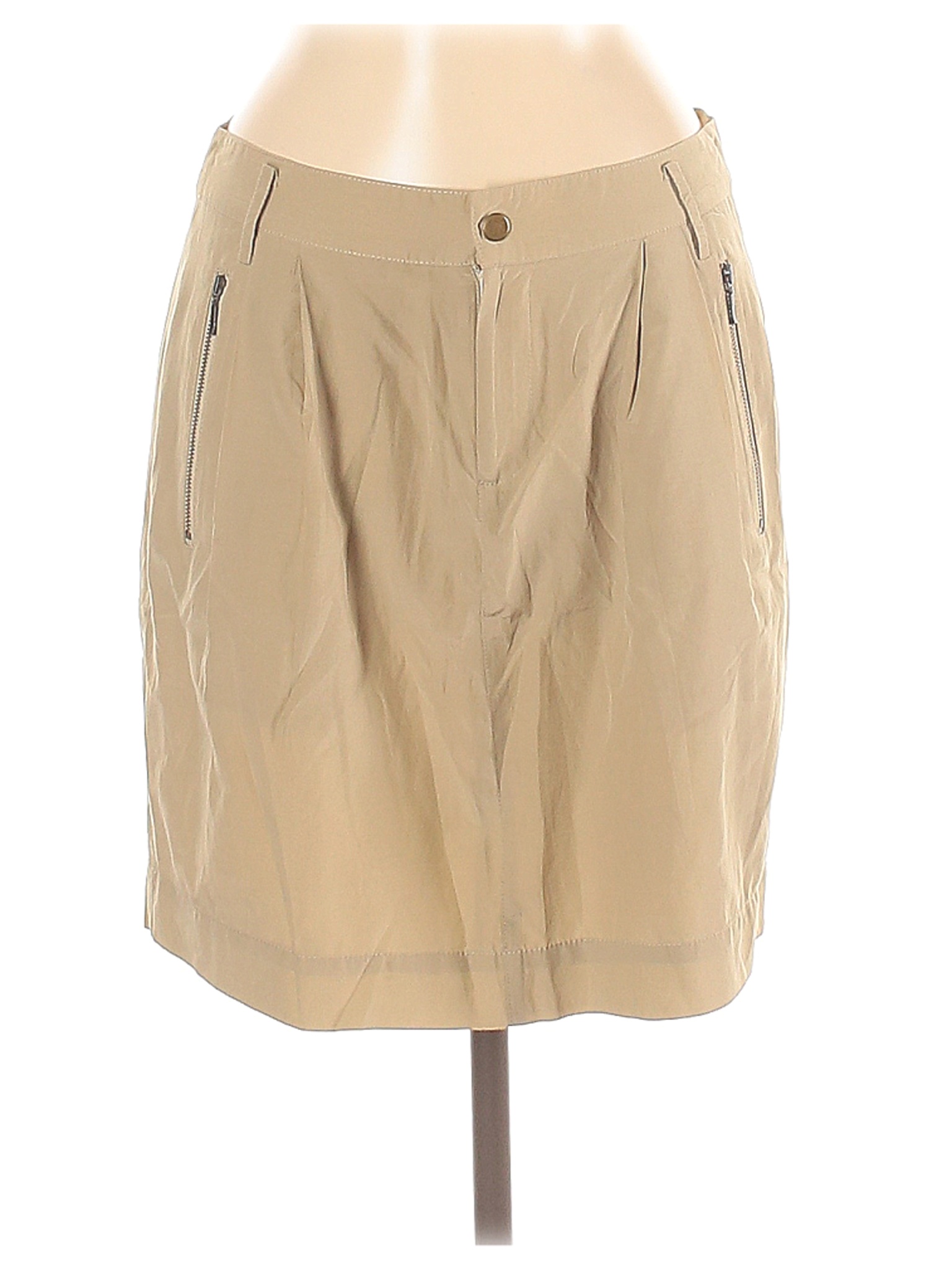 Banana Republic Women Brown Silk Skirt 6 | eBay