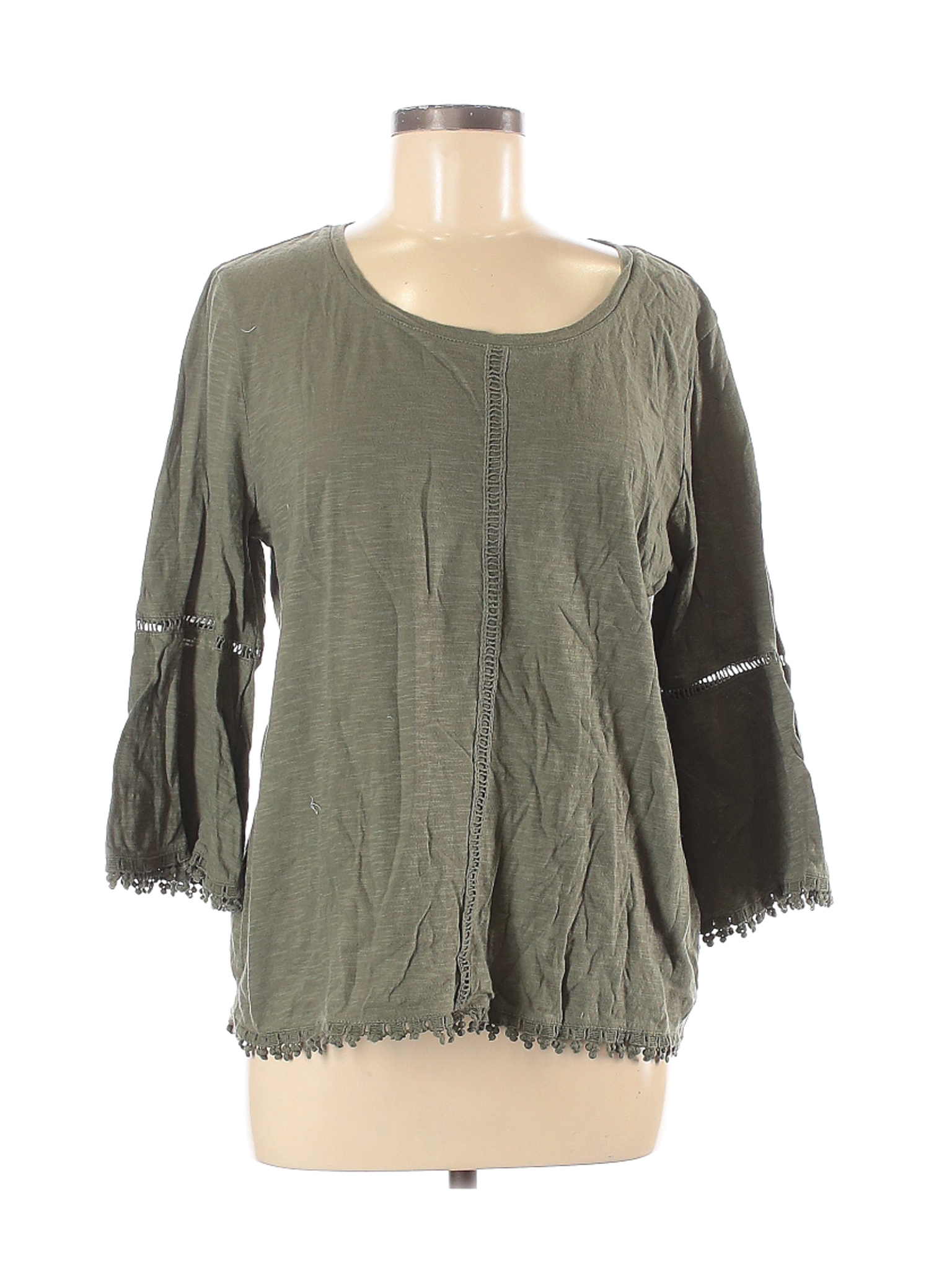 Assorted Brands Women Green Long Sleeve Top M | eBay