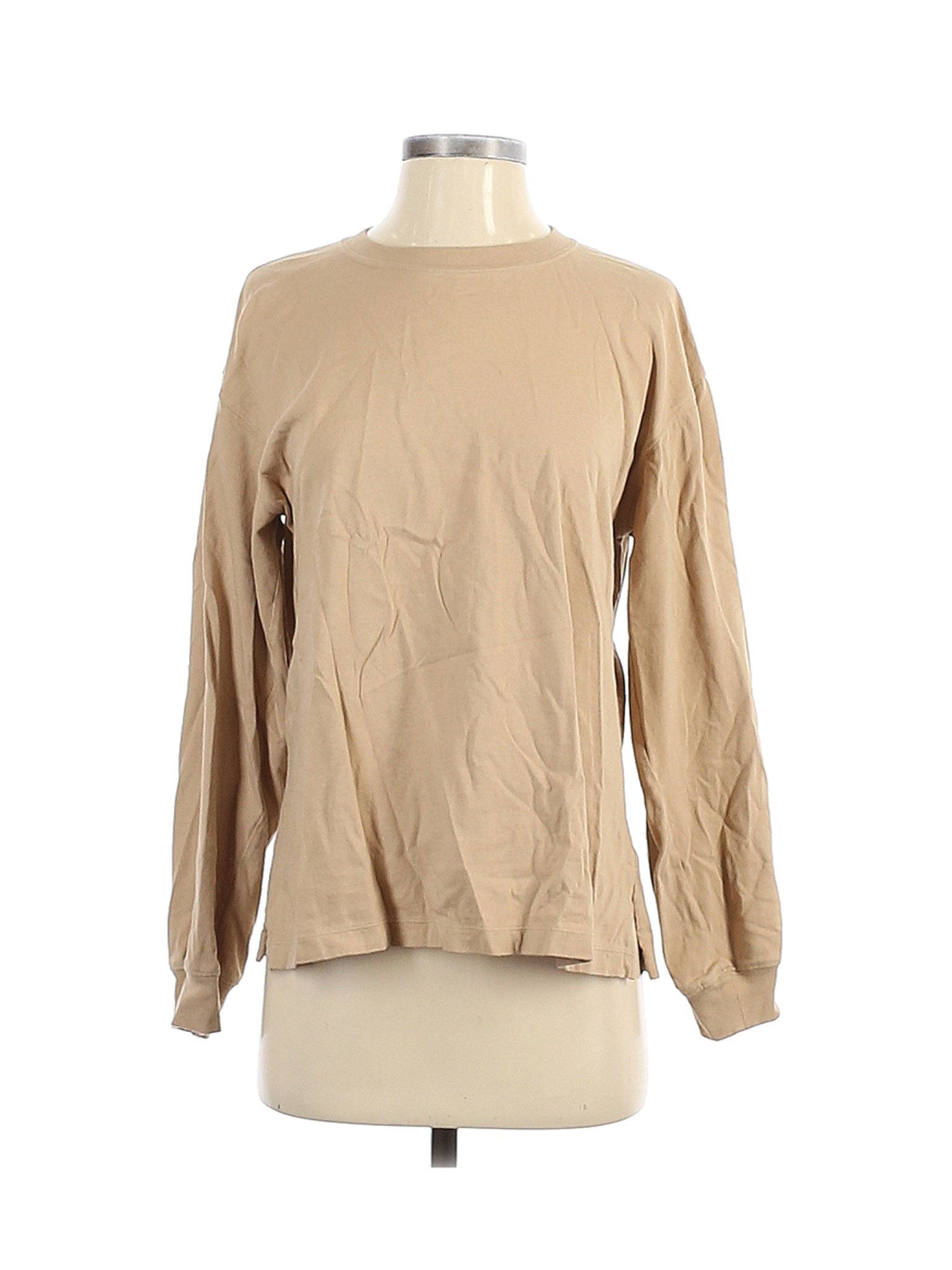 Uniqlo Women Brown Long Sleeve T-Shirt S | eBay