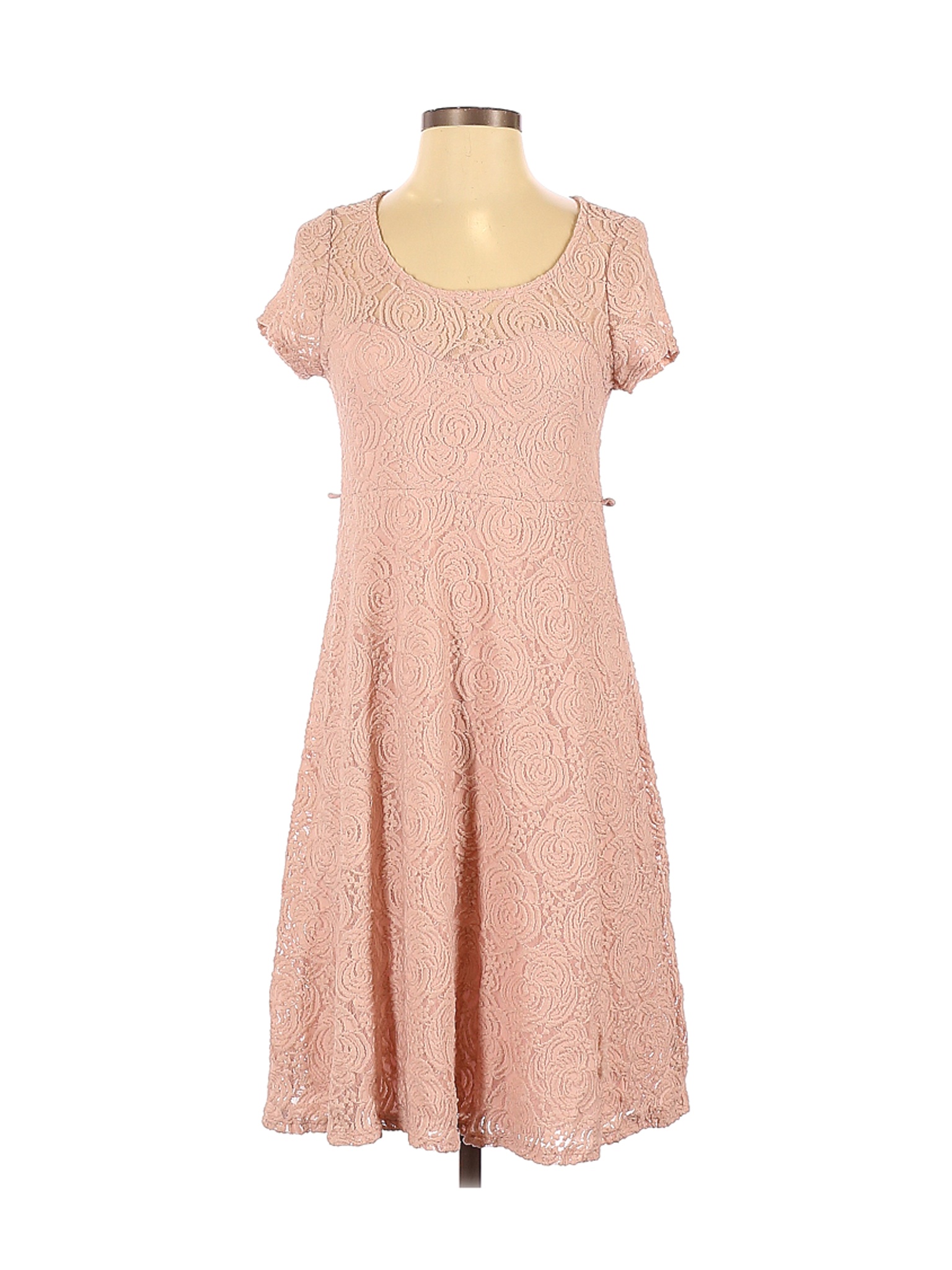 blush pink casual dress