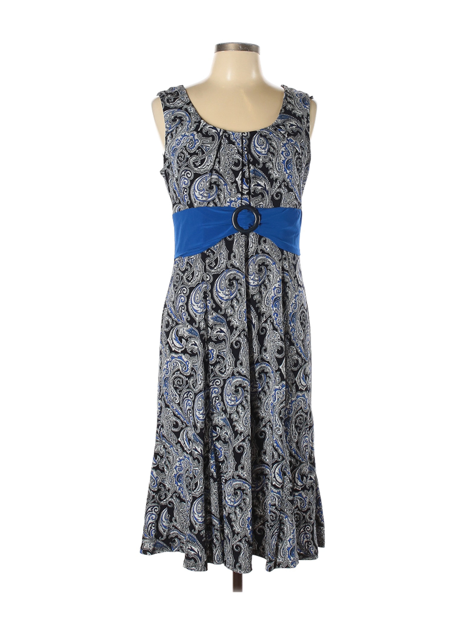 Perceptions Women Blue Casual Dress L | eBay